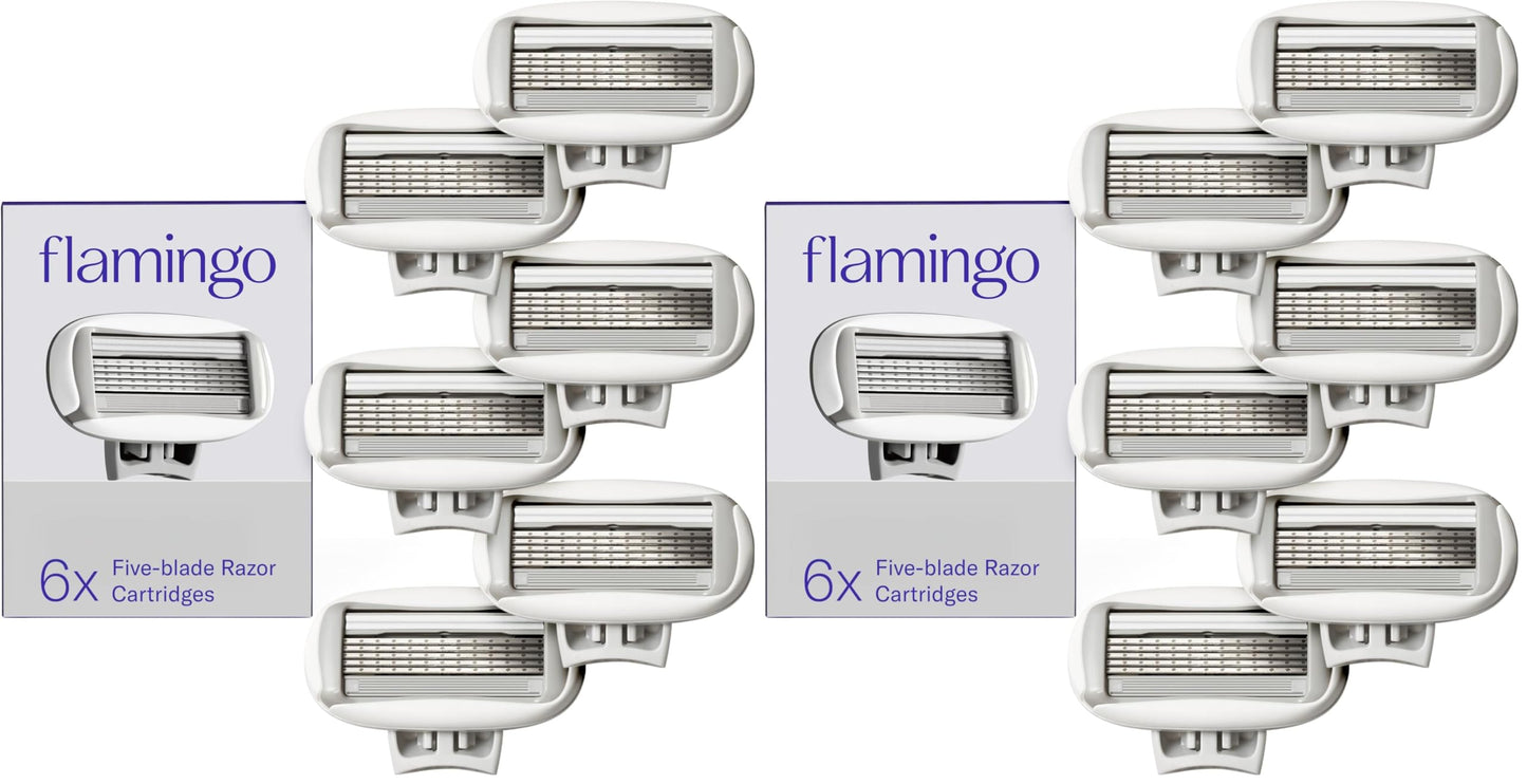 HotFlamingo Women's Original Razor Blade Refill Cartridges for Women - 10 Count - 5-Blade Shaving Razors for Women