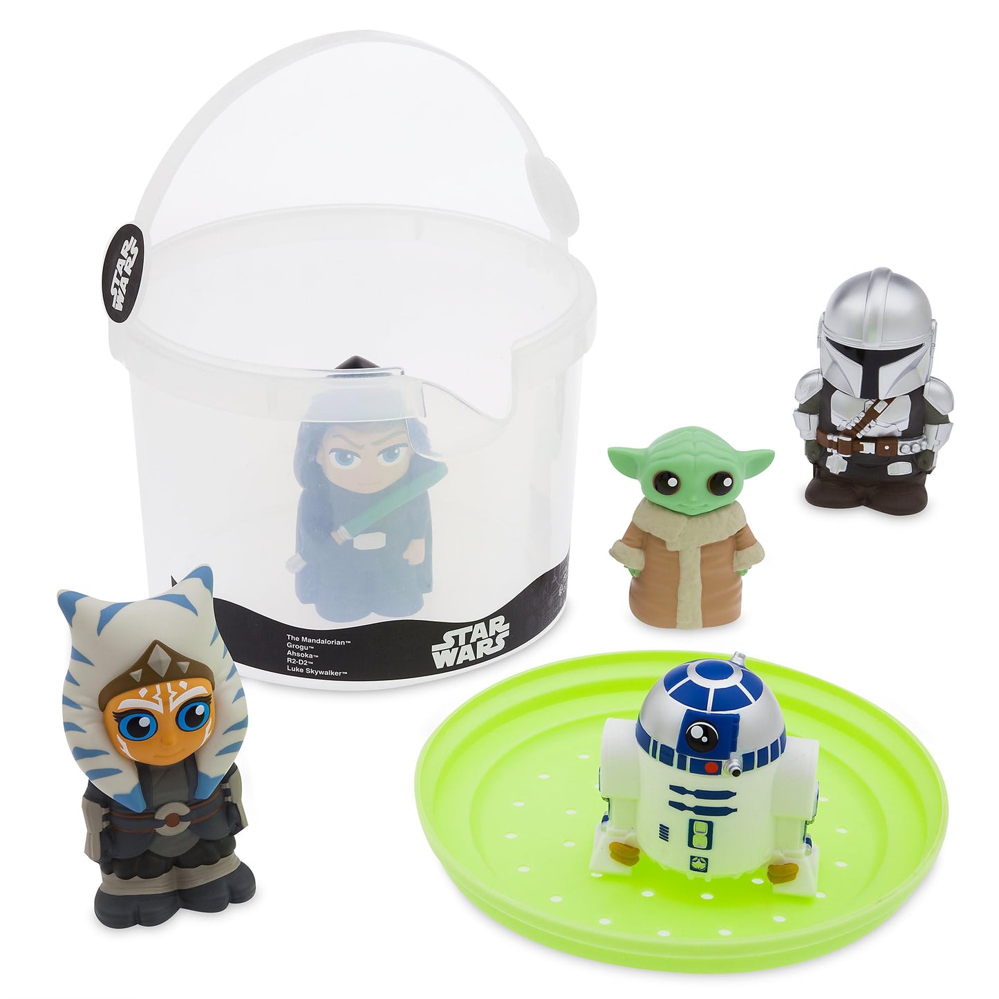HotDisney Store Official Toy Story Bath Toys Set - Includes 5 Detailed Toys with a Straining Storage Bucket - Bath Time Fun & Water Play Set for Kids
