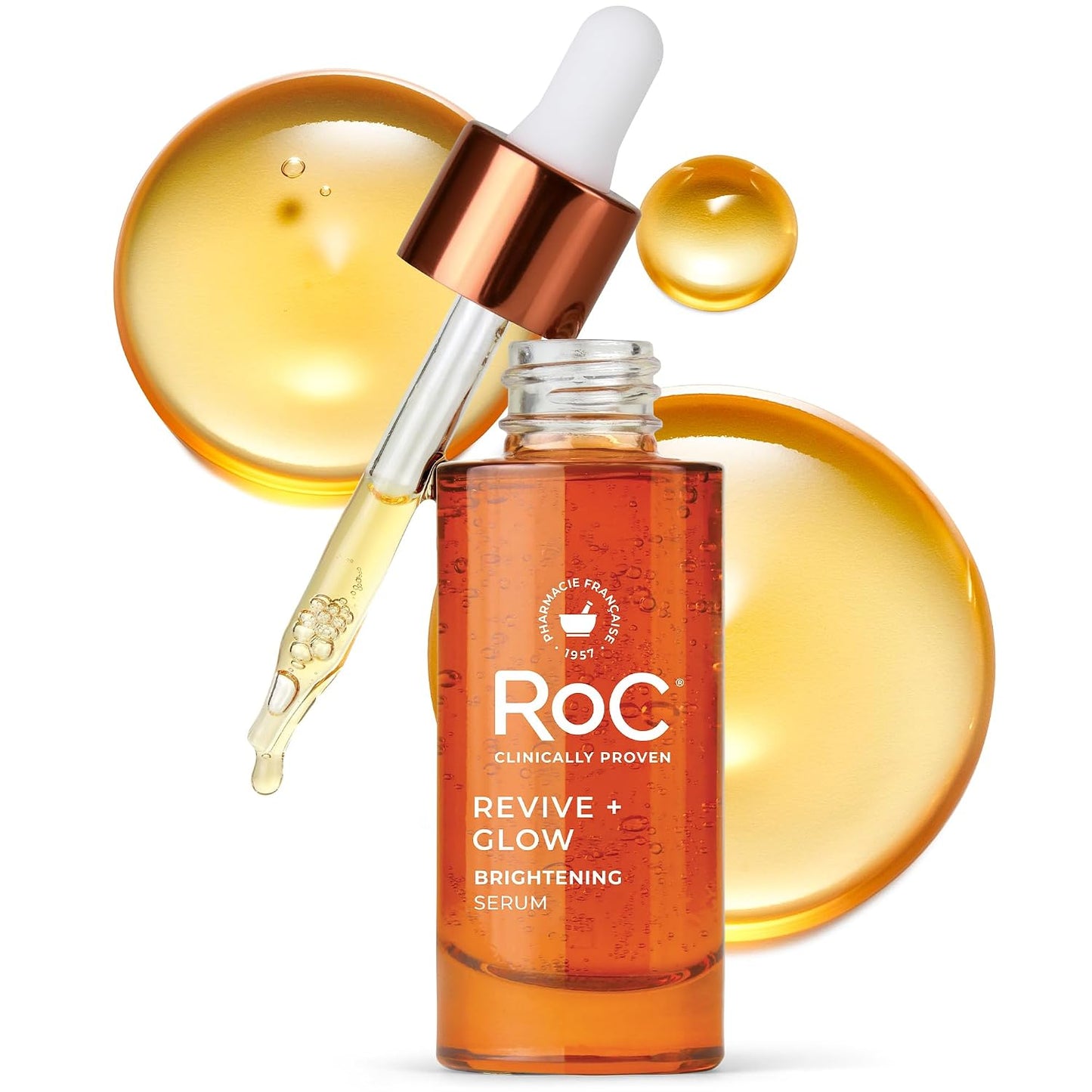 HotRoC Multi Correxion Revive + Glow 10% Active Vitamin C Serum for Face, Daily Anti-Aging Wrinkle and Skin Tone Skin Care Treatment, Brightening Serum , 1 Fluid Ounce (Packaging May Vary)