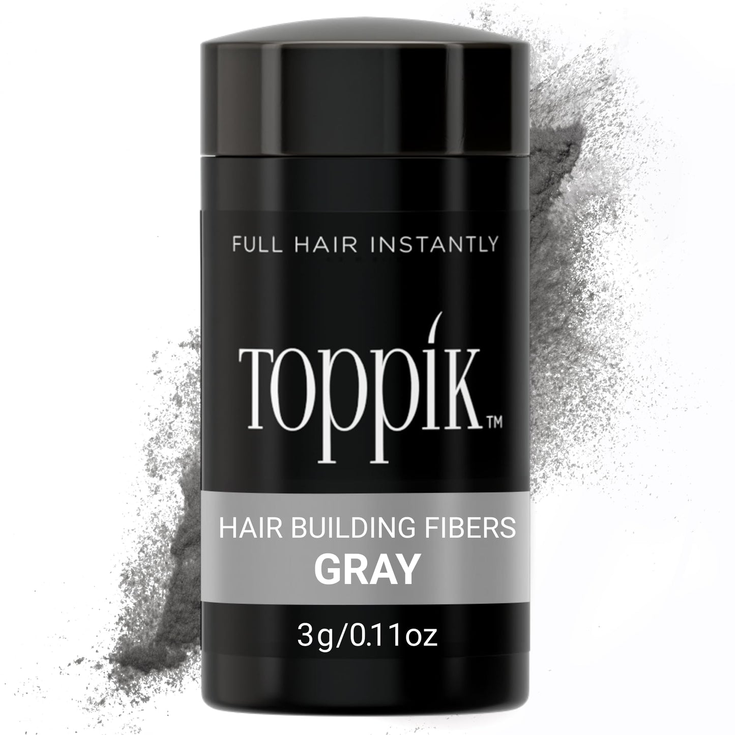 HotToppik Hair Building Fibers, Fill In Fine or Thinning Hair Instantly Thicker, Fuller Looking Hair 9 Shades,4 size options
