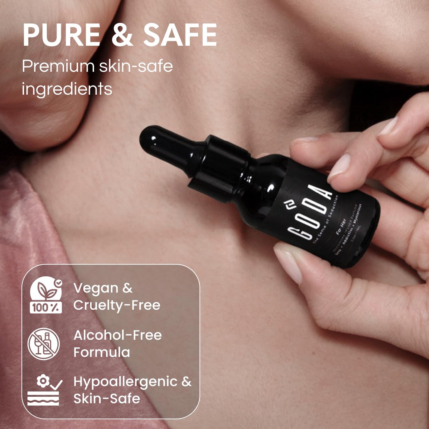 HotGODA Pheromones Perfume for Women – The Original – Long-Lasting Women's Fragrances with Jasmine and Rose, Vegan & Cruelty-Free – 15ml/0.50 fl. oz