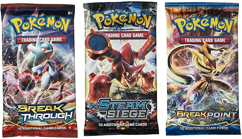 HotPokemon TCG 3 Booster Packs, 30 Cards Total, Value Pack with 3 Blister Packs, 100% Authentic, Random Chance at Rares & Holofoils