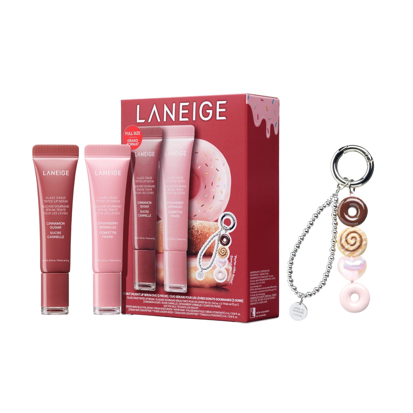 HotLANEIGE Glaze Craze Tinted Lip Serum: Hydrating, Lip Barrier-Boosting, Softening Lip Serum Treatment for Glossy & Buildable Shine, Nourished Lips with Plumping Polypeptides | Korean Skin Care