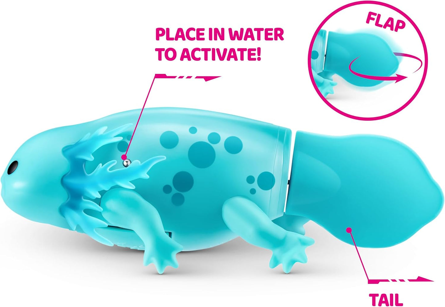 Hot Pets Alive Robo Axolotl Swimming, Electronic Pet Toy (2 Pack) by ZURU