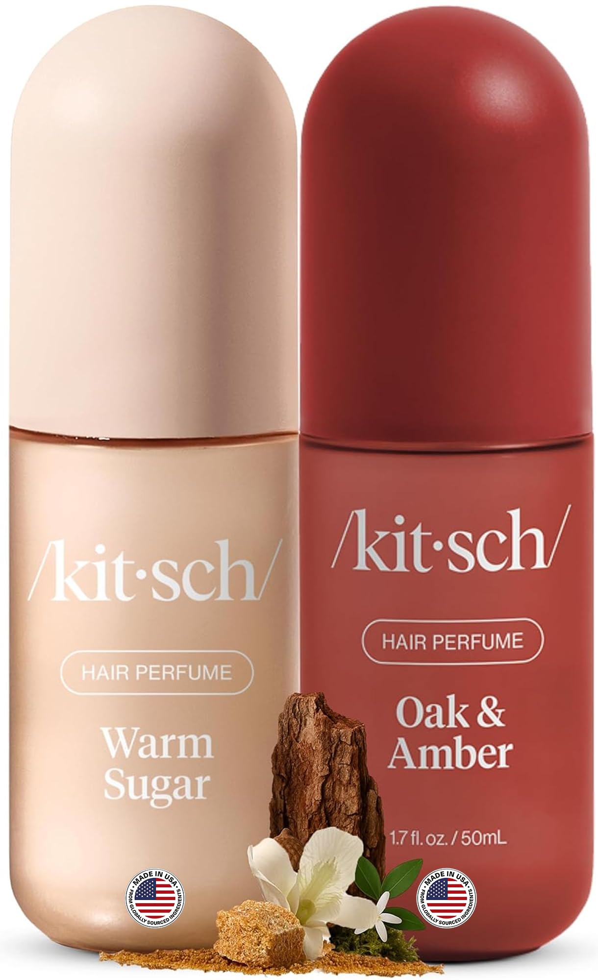 HotKitsch Hair Perfume for Women - Amber Shores, 50mL | Clean, Deodorizing & Patented Odor-Eliminating Technology Hair Spray & Body Mist | Freshen Hair, Body & Pillows