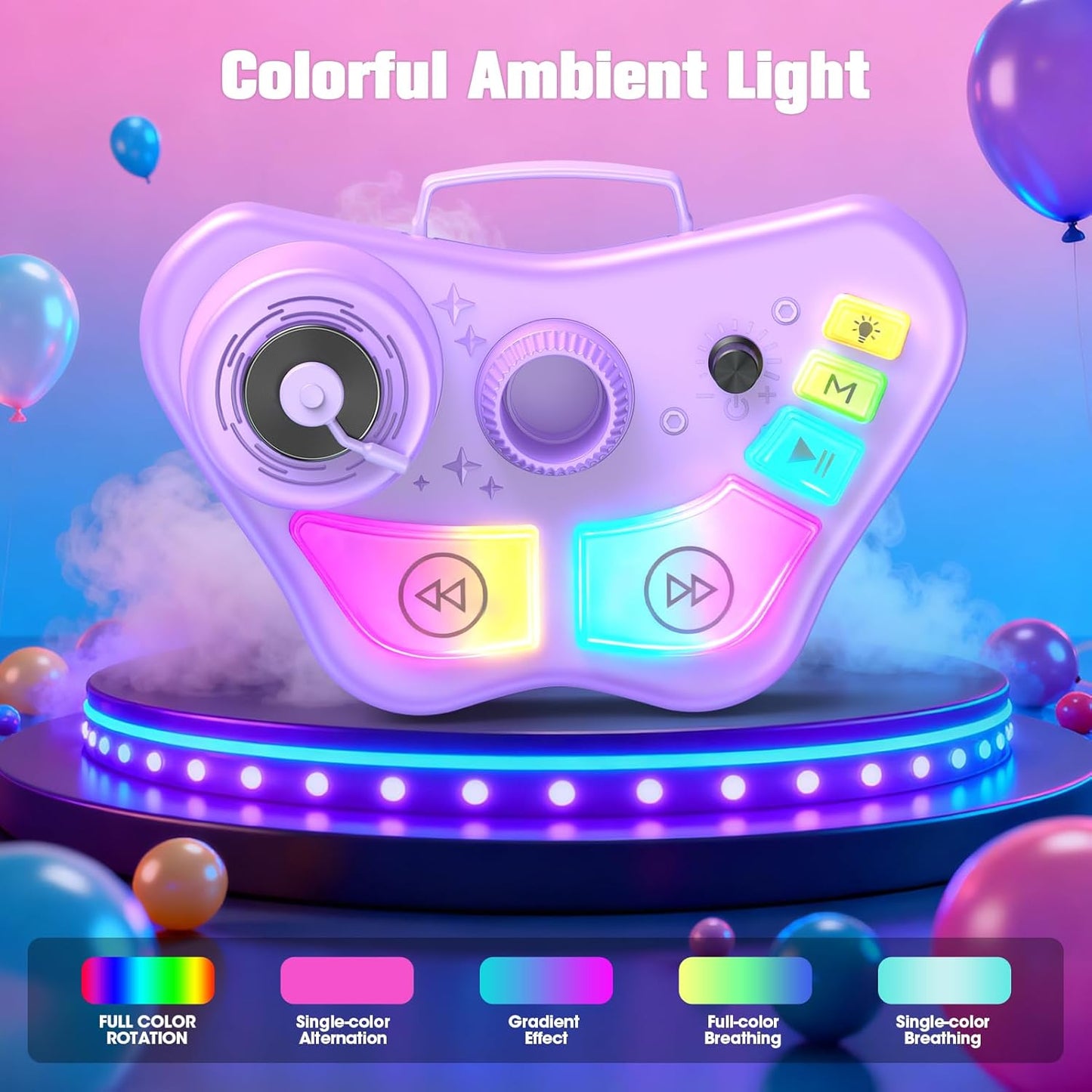 Hot Stand Karaoke Machine for Kids, Singing Toys Gifts for 3 4 5 6 7 8 Year Old Girls Boys, Rechargeable Kid Microphone Bluetooth Speaker with 2 Wireless Mic for Girl Age 4-6 Toddler Birthday Party Toy