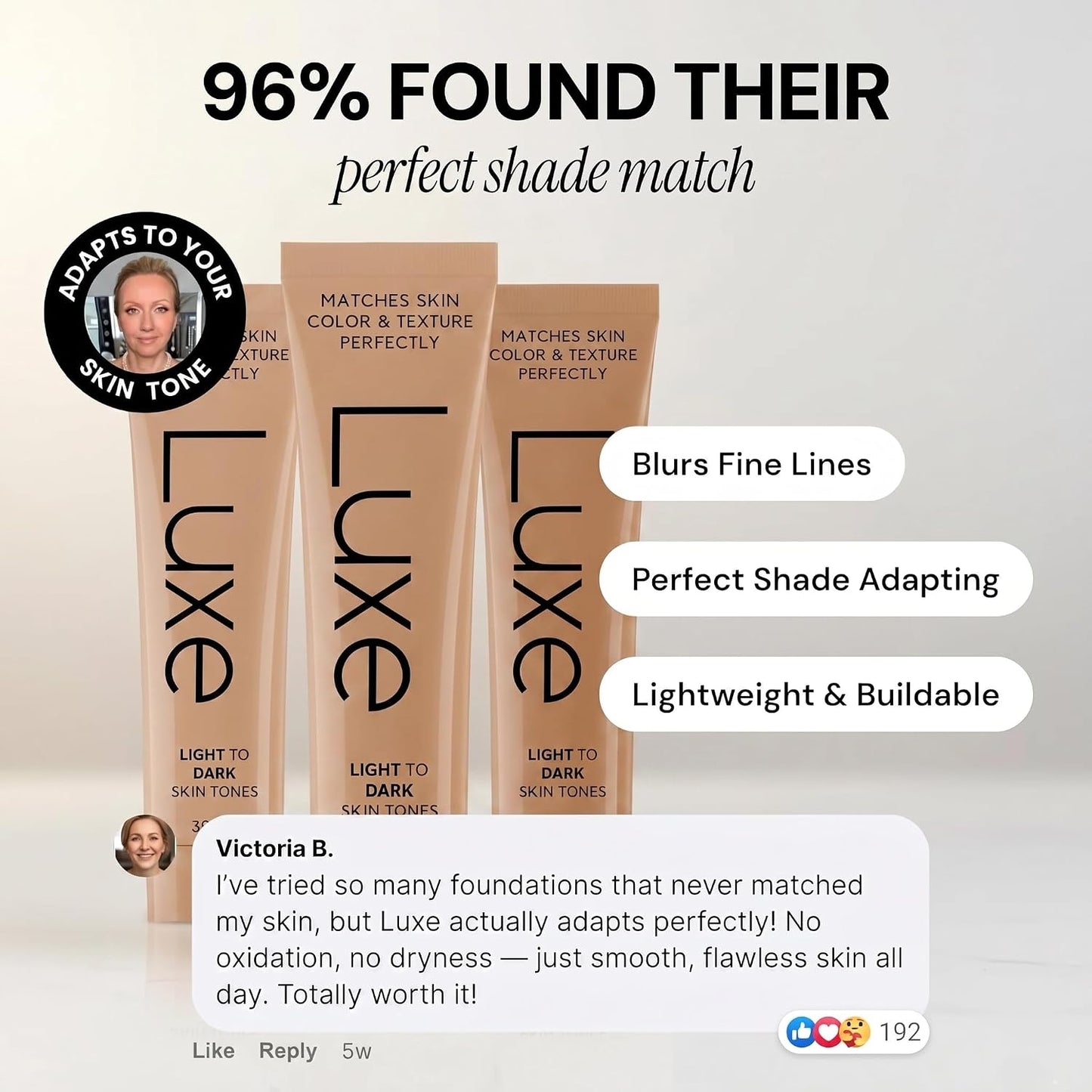 HotLuxe Color Changing Foundation – Medium