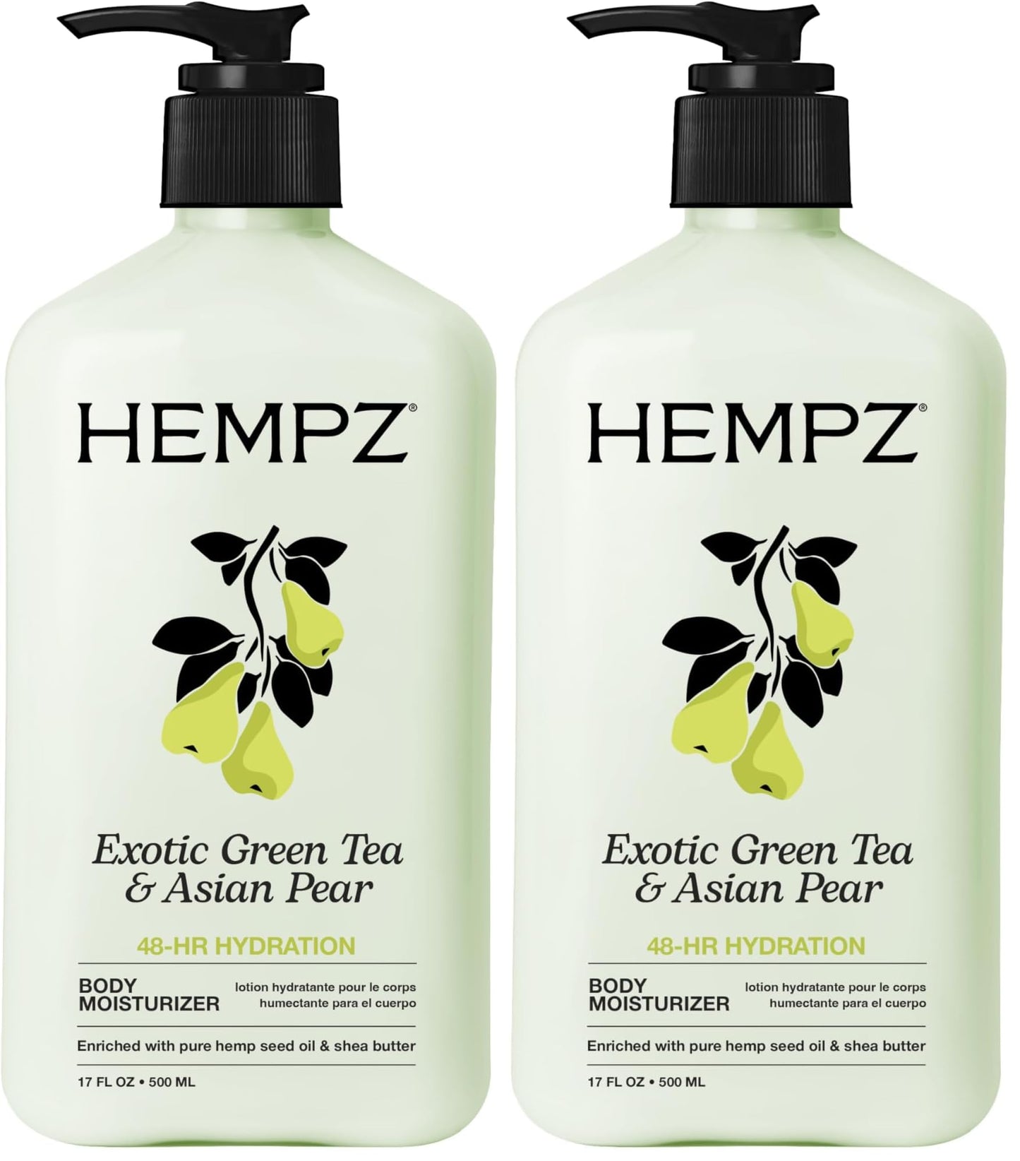 HotHEMPZ Body Lotion - Sweet Pineapple and Honey Melon - Daily Moisturizing Cream - 17oz