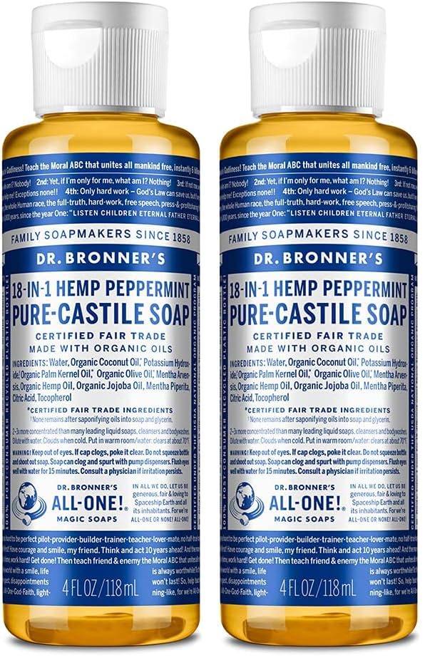 HotDr. Bronner's Pure-Castile Liquid Soap, Made with Organic Oils, 18-in-1 Uses: Face, Body, Hair, Laundry, Pets and Dishes, Concentrated, Vegan, Non-GMO, Lavender, 32 Oz