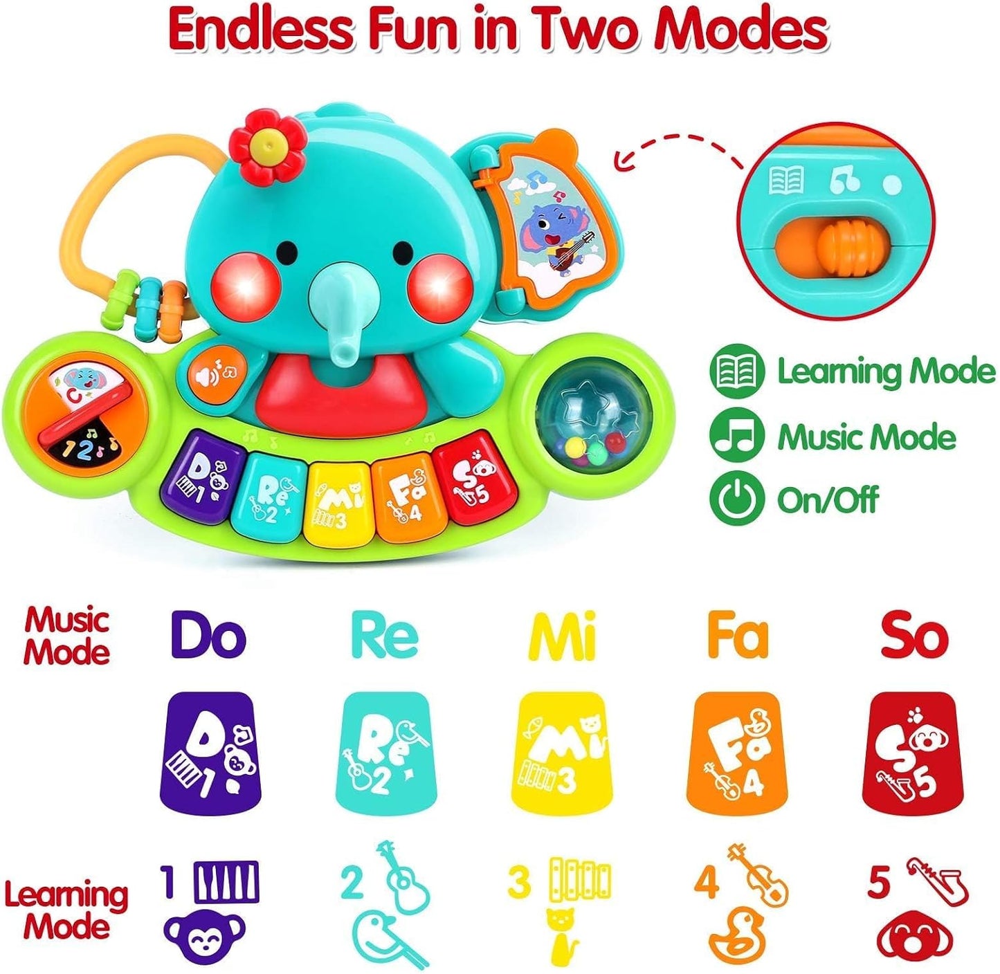 Hot Baby Piano Toy 6 to 12 Months Light Up Music Baby Toys for 6 9 12 18 Months Early Learning Educational Piano Keyboard Infant Babies Girl Toy 1 Year Old Boy Girls Gift