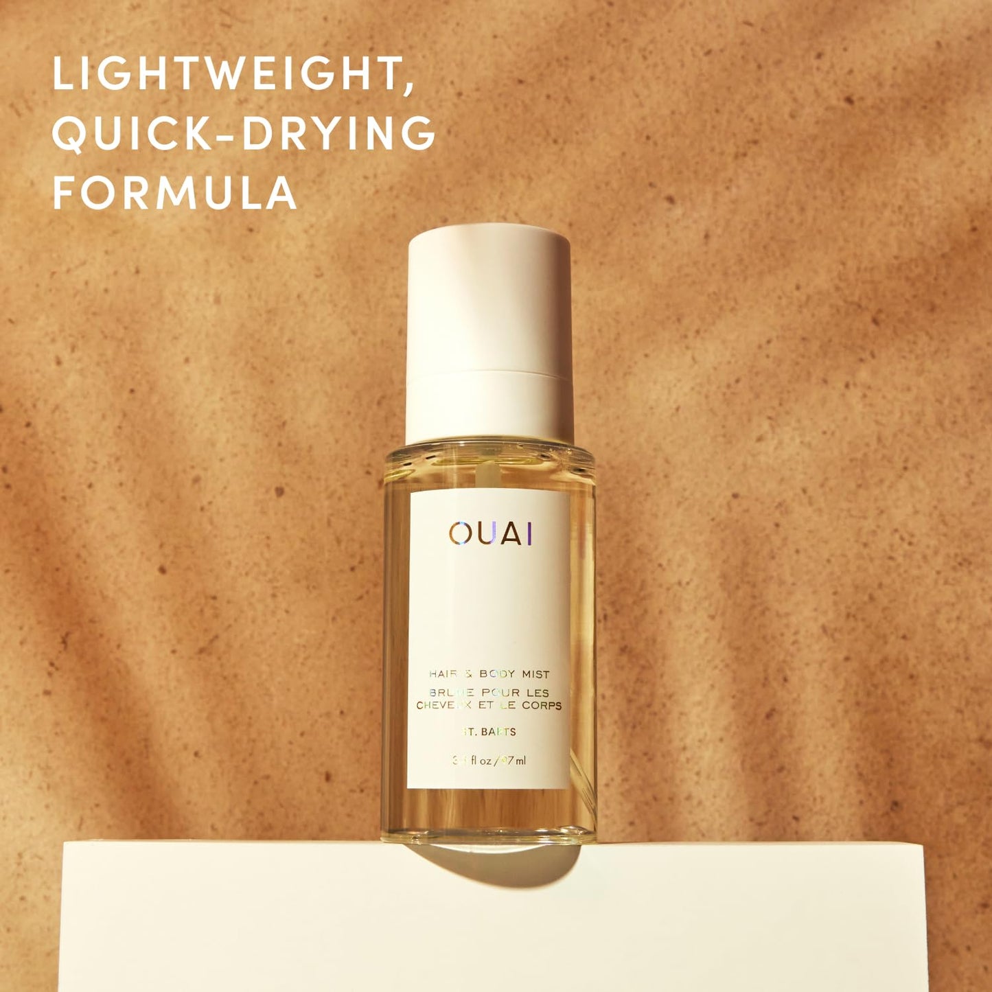 Hot OUAI St. Barts Hair and Body Mist - Tropical-Scented Hair Perfume and Body Spray - Notes of Dragonfruit, Orange Blossom, Tuberose & Musk (8 Fl Oz)