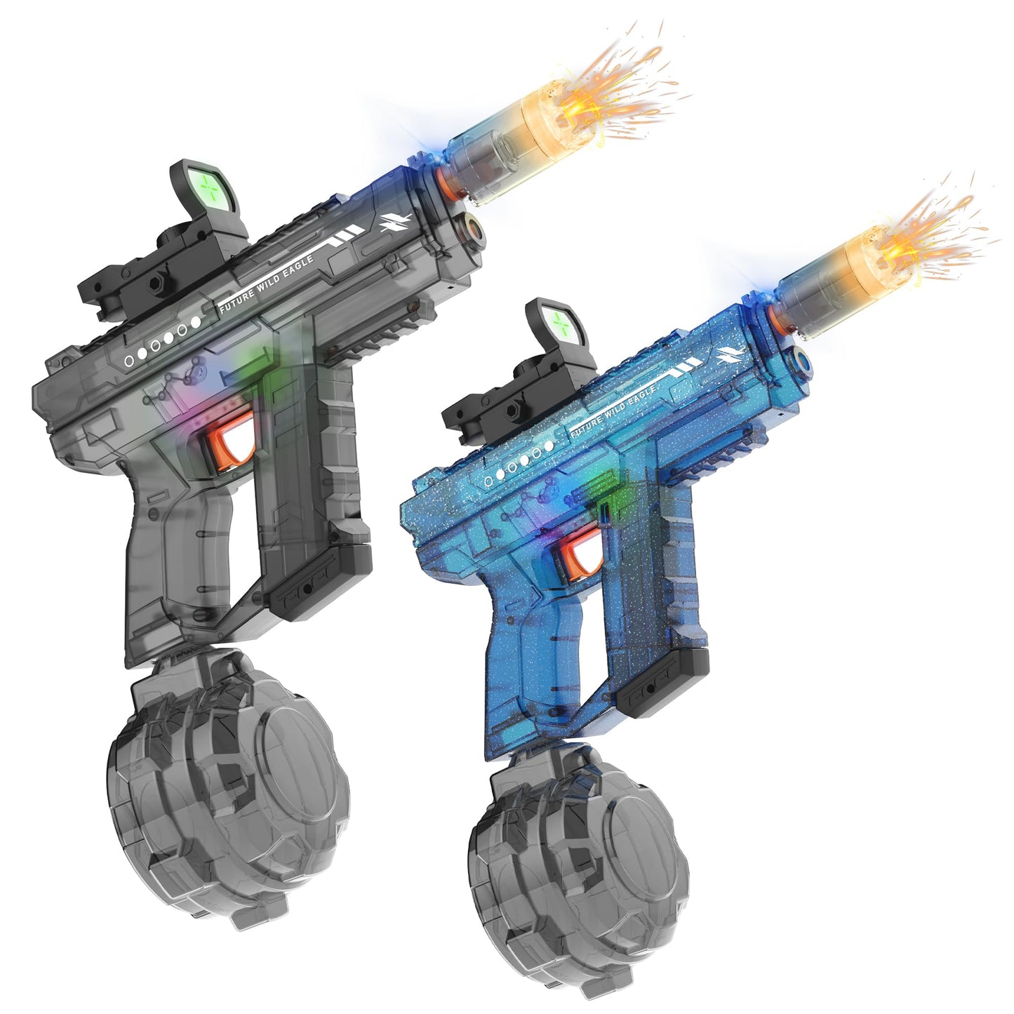 Hot Electric Water Guns for Adults & Kids,Realistic Automatic Water Gun with 26-32 FT Long Range,800ml Large Water Tank,Splash-Resistant Design,Summer Outdoor Pool Beach Toy for Backyard Games(2 Pack)