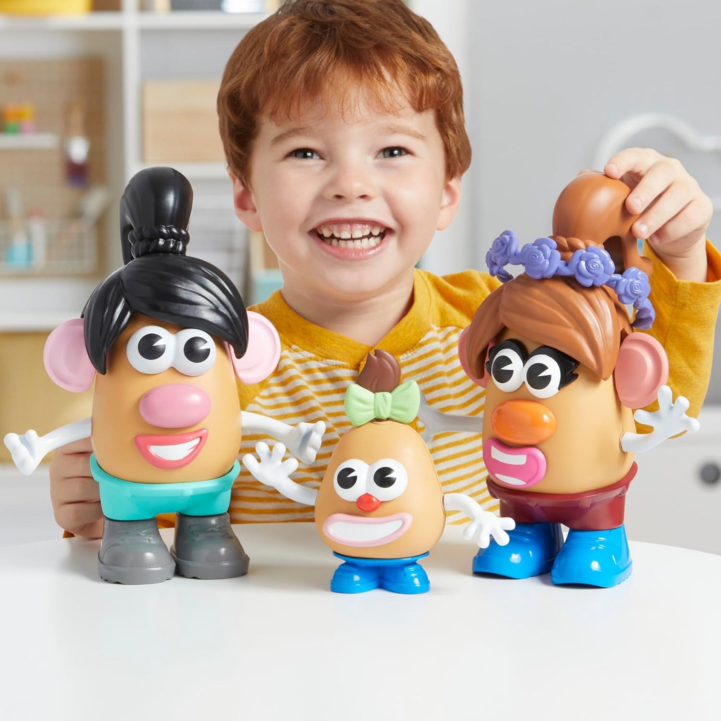 HotPotato Head Create Your Family Set with 44 Parts and Pieces, Creative Toddler and Preschool Toys for 2 Year Old Girls and Boys and Up (Amazon Exclusive)