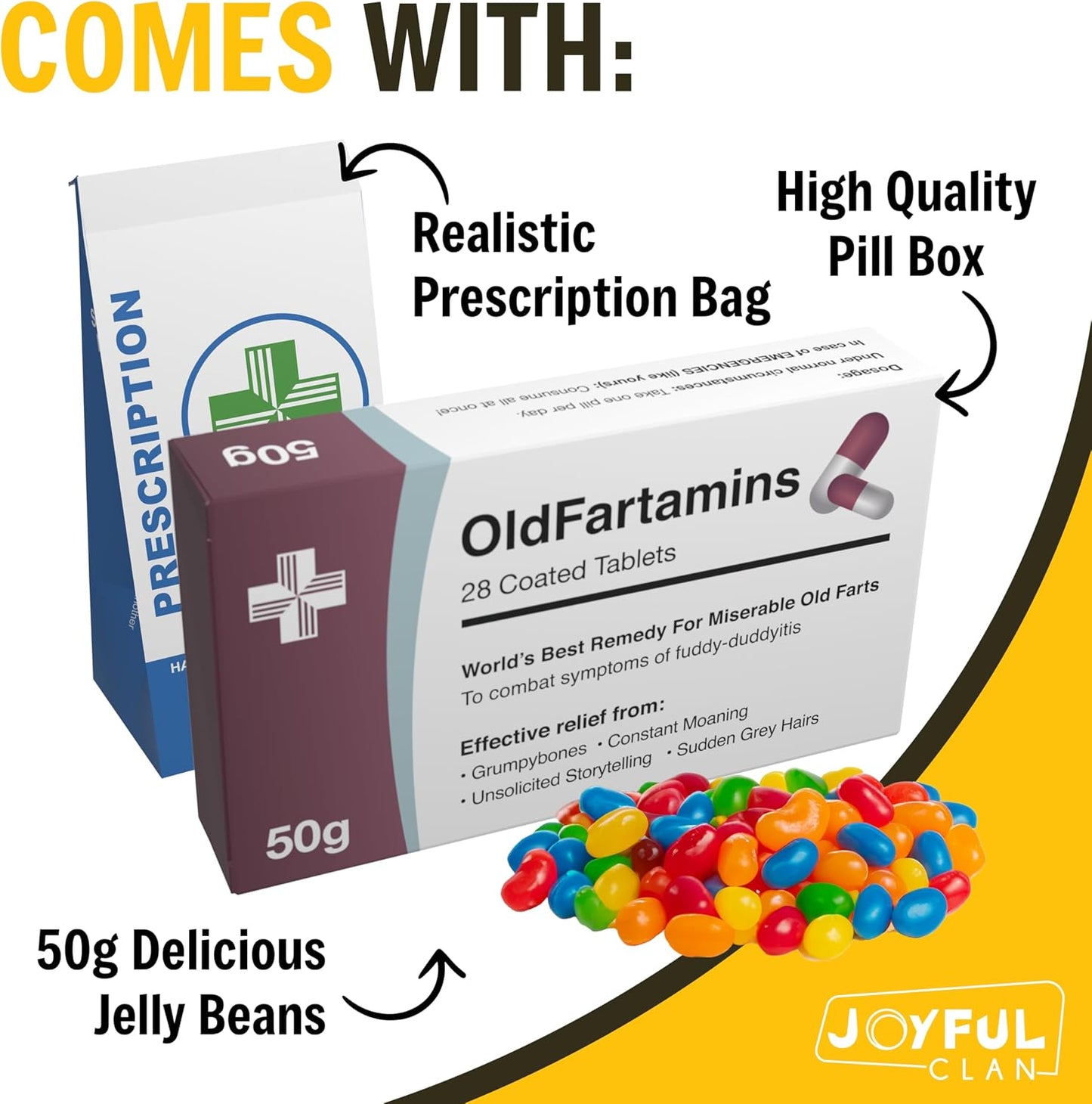 Hot Funny Prank Pill Box with Candy, Gag Gifts for Men, 30th 40th 50th 60th 70th Birthday Gifts for Him or Her, Novelty Joke, Dad Birthday Gift for Boyfriend, Fathers Day Gift for Him