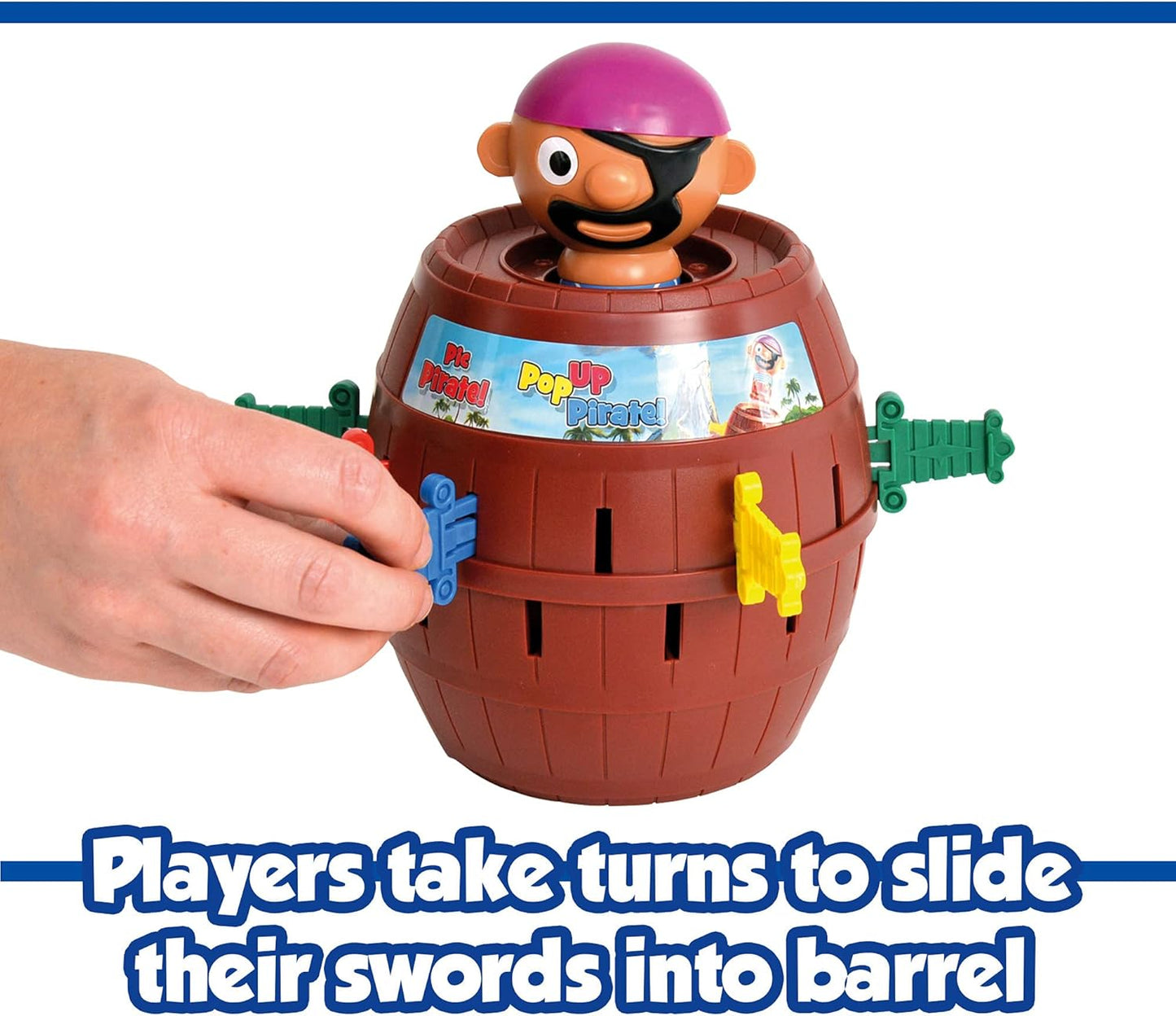 Hot TOMY Pop Up Pirate Board Game - Family and Preschool Kids Games for Family Game Night - Winter Break Activities- Girls and Boys Games - 2-4 Players - Ages 4 Years and Up