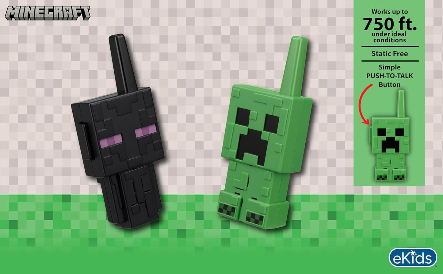Hot Minecraft Walkie Talkies for Kids, Indoor and Outdoor Toys | Static Free and Extended Range