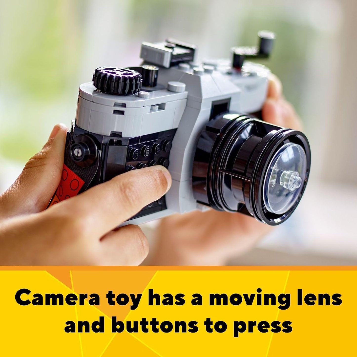 HotLEGO Creator 3 in 1 Retro Camera Toy, Transforms to Retro Video Camera or to TV Set, Photography Gift for Boys and Girls Ages 8 Years Old and Up Who Enjoy Creative Play, 31147