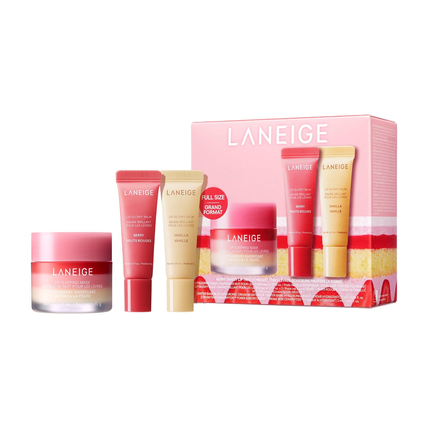 HotLANEIGE Lip Sleeping Mask: Korean Overnight Treatment For Dry Lips | Hydrating & Nourishing Overnight Lip Treatment Mask with Vitamin C, Shea & Murumuru Seed Butter | Now Build Your Own Bespoke Swirl
