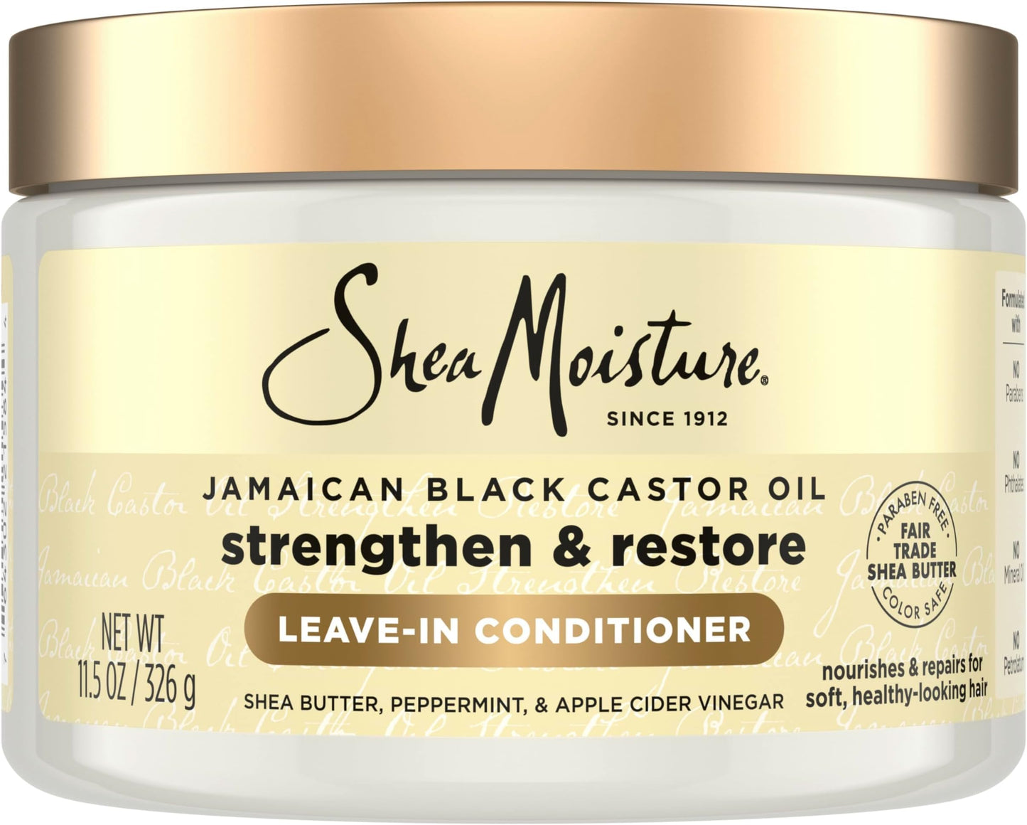HotSheaMoisture Leave In Conditioner, Jamaican Black Castor Oil to Soften, Detangle & Reduce Breakage, 20 oz