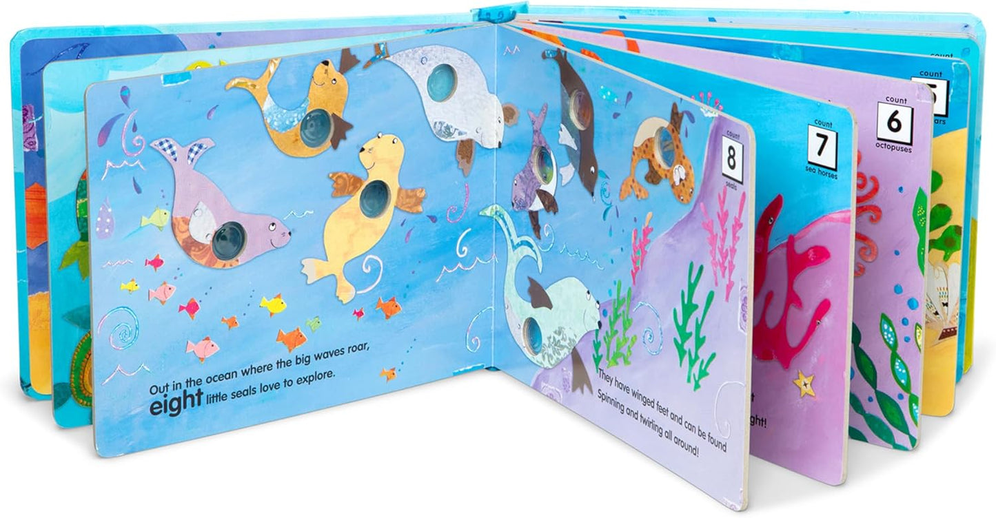 Hot Melissa & Doug Poke-a-Dot! Who’s in the Ocean? Interactive Children's Board Book with Buttons to Pop, Educational Sensory Toy for Toddlers & Preschoolers Ages 3+ - FSC Certified