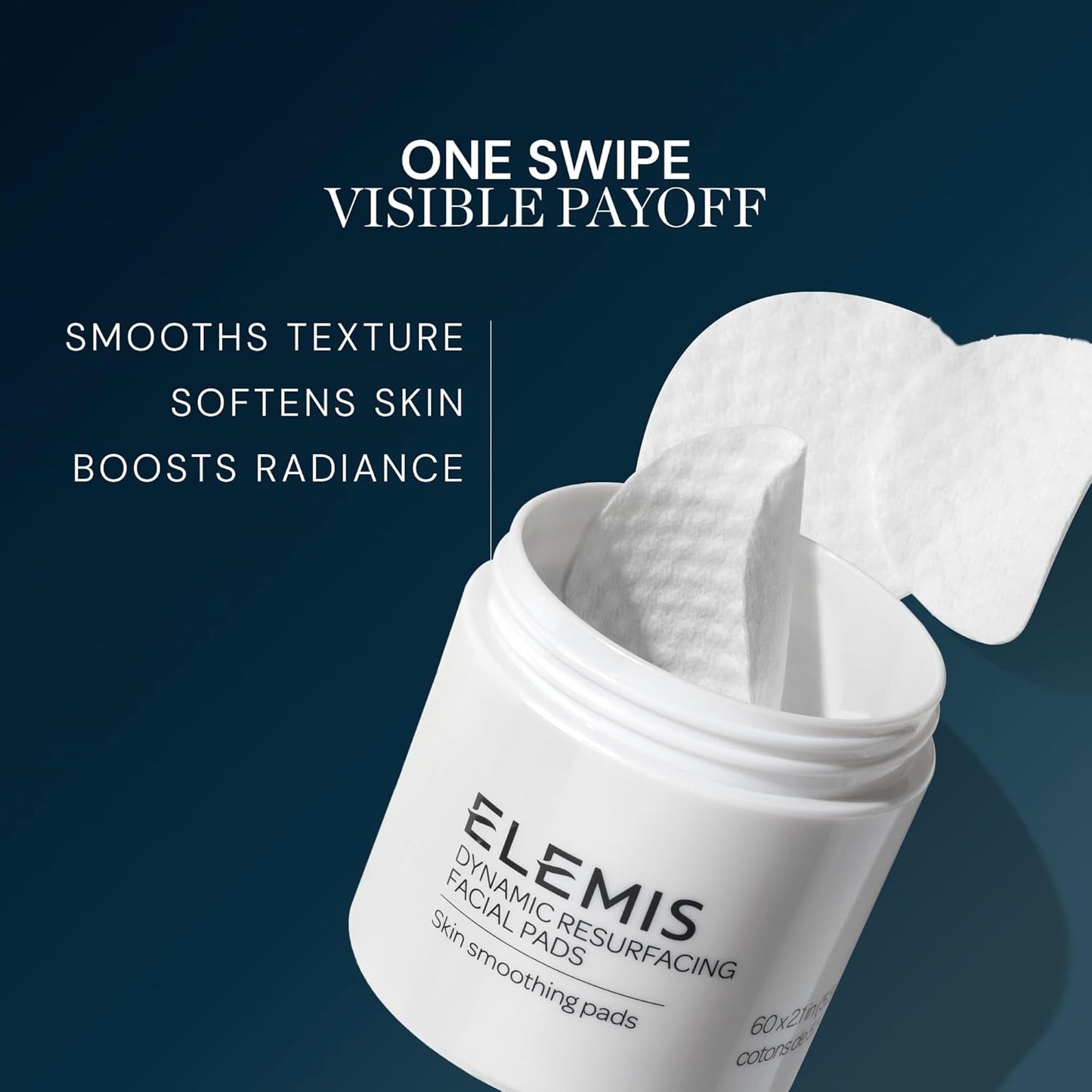 HotELEMIS Dynamic Resurfacing Facial Pads, Gentle Textured Treatment Facial Exfoliating Pads