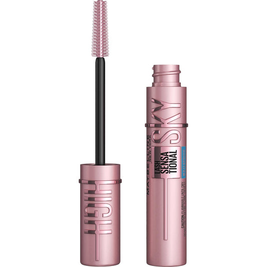 HotMaybelline Lash Sensational Sky High Waterproof Mascara Makeup, Volumizing, Lengthening, Defining, Curling, Multiplying, Buildable Formula, Brownish Black, 1 Count