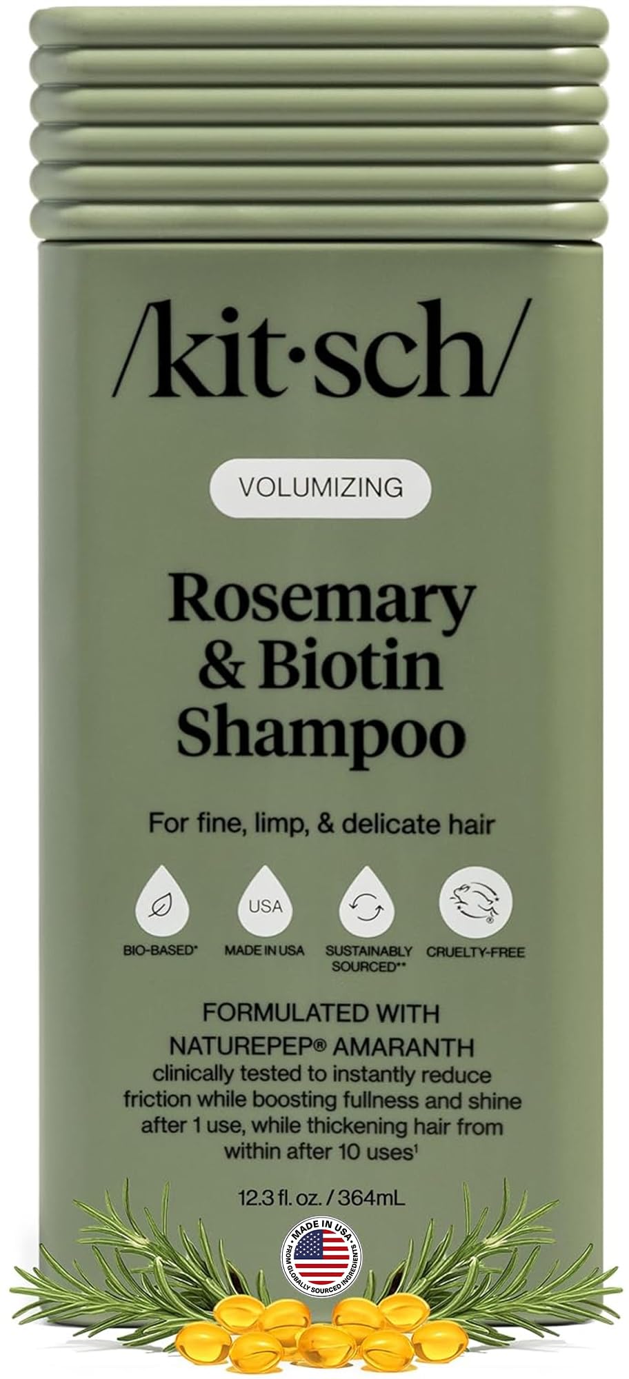 HotKitsch Strengthening Rice Water Shampoo for Hair Growth – 12.3 oz | Volumizing Shampoo for Women & Men – Hair Care for Thin, Fine & Damaged Hair – Paraben, Silicone & Sulfate Free