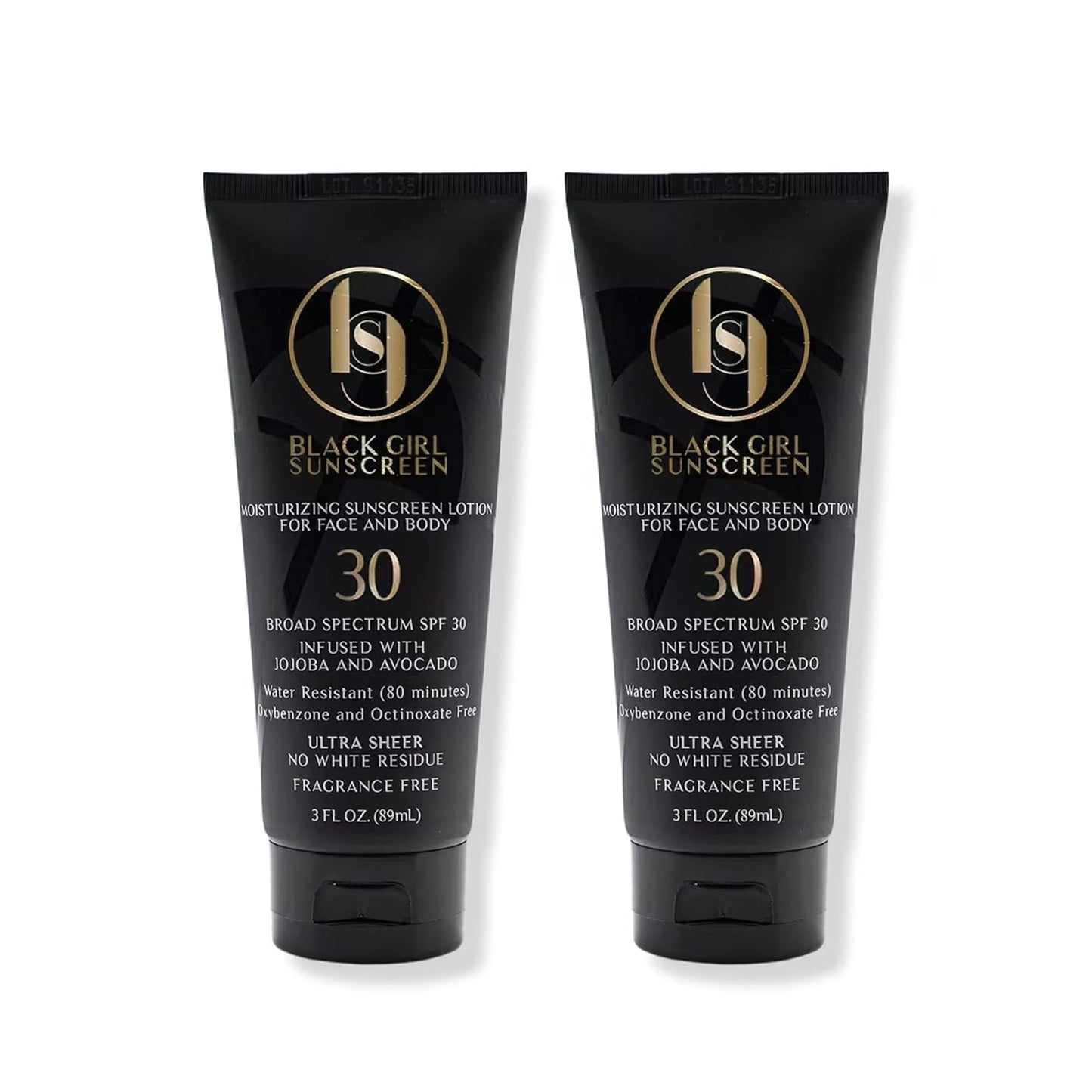 HotBlack Girl Sunscreen - Face & Body Moisturizing Sunscreen Lotion SPF 30 for Melanin Rich Skin, Leaves no White Cast (SPF-30-4oz)