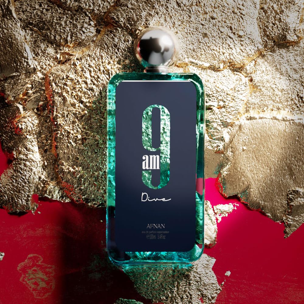 Hot Afnan 9 AM Dive Unisex Eau De Parfum, 3.4 Fl. Oz