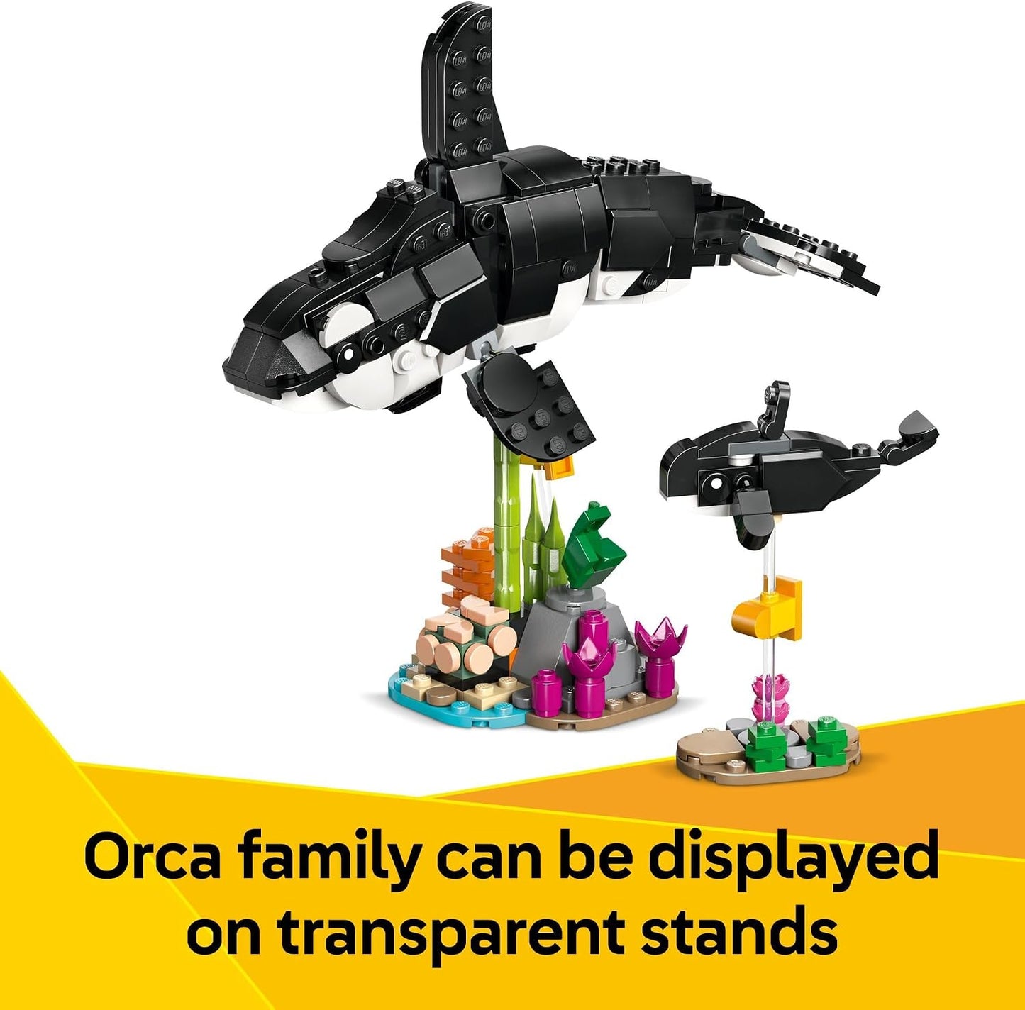 HotLEGO Creator 3 in 1 Wild Animals Panda Family - Building Toy Kit for Kids with 3 Building Options, Panda, Penguin, or Orca - 8 Year Old Girl & Boy Birthday Gifts - 31165