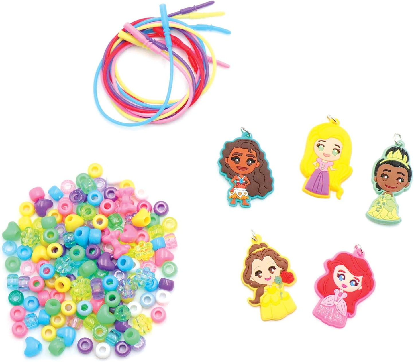HotDisney Princess Necklace Activity Case – Jewelry Making Kit with Beads, Charms & Strings – Create Custom Princess Necklaces – Craft Gift for Girls Ages 3+ – Portable Storage Case Included | Craft Kit Includes Charms & Strings to Create 5 Custom Necklac