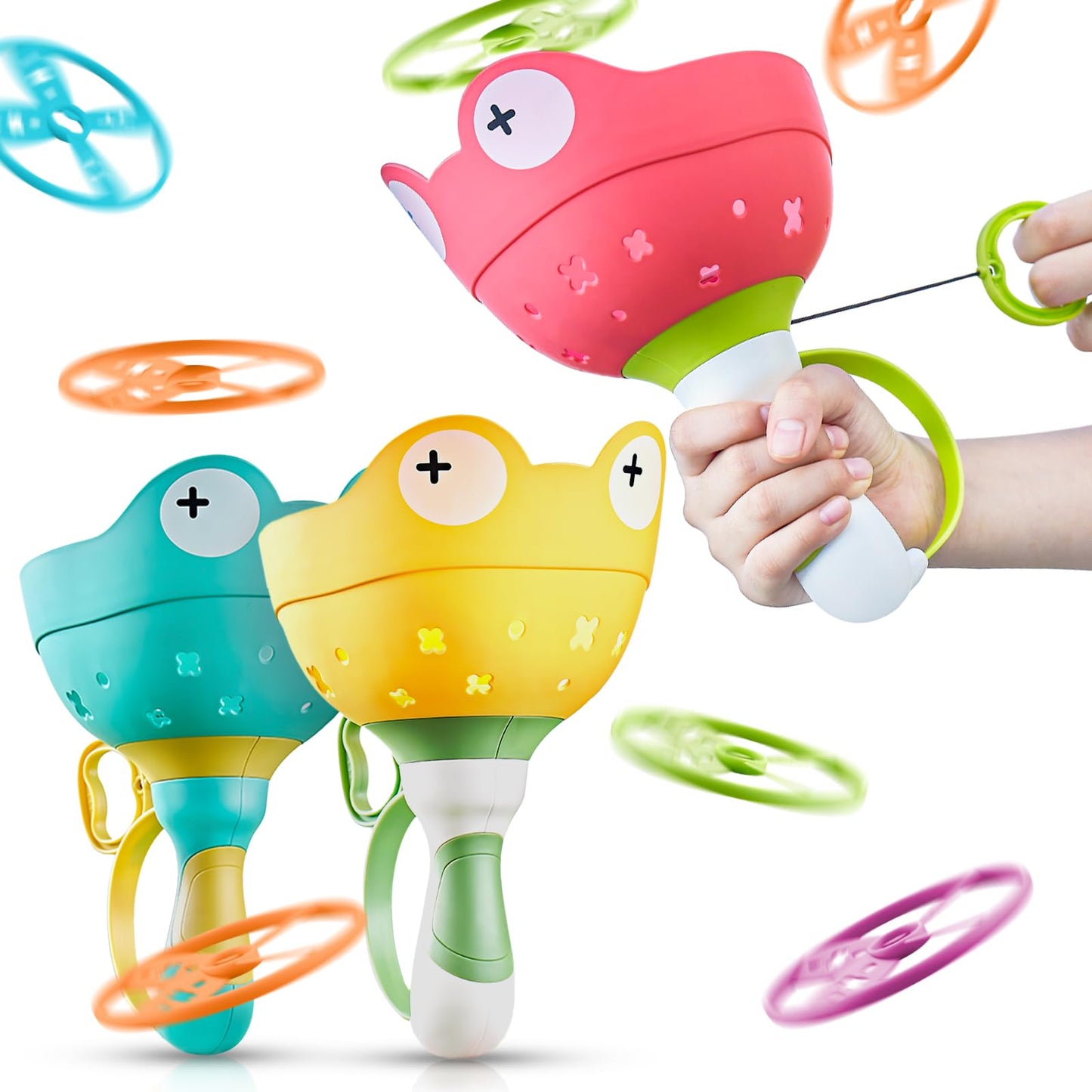 Hot pamexin Outside Toys for Kids Ages 4-8 - Manual Capture Catching Game - Toddler Chasing Toy for Boys & Girls, Ages 3-7 - Outdoor Fun Family Games