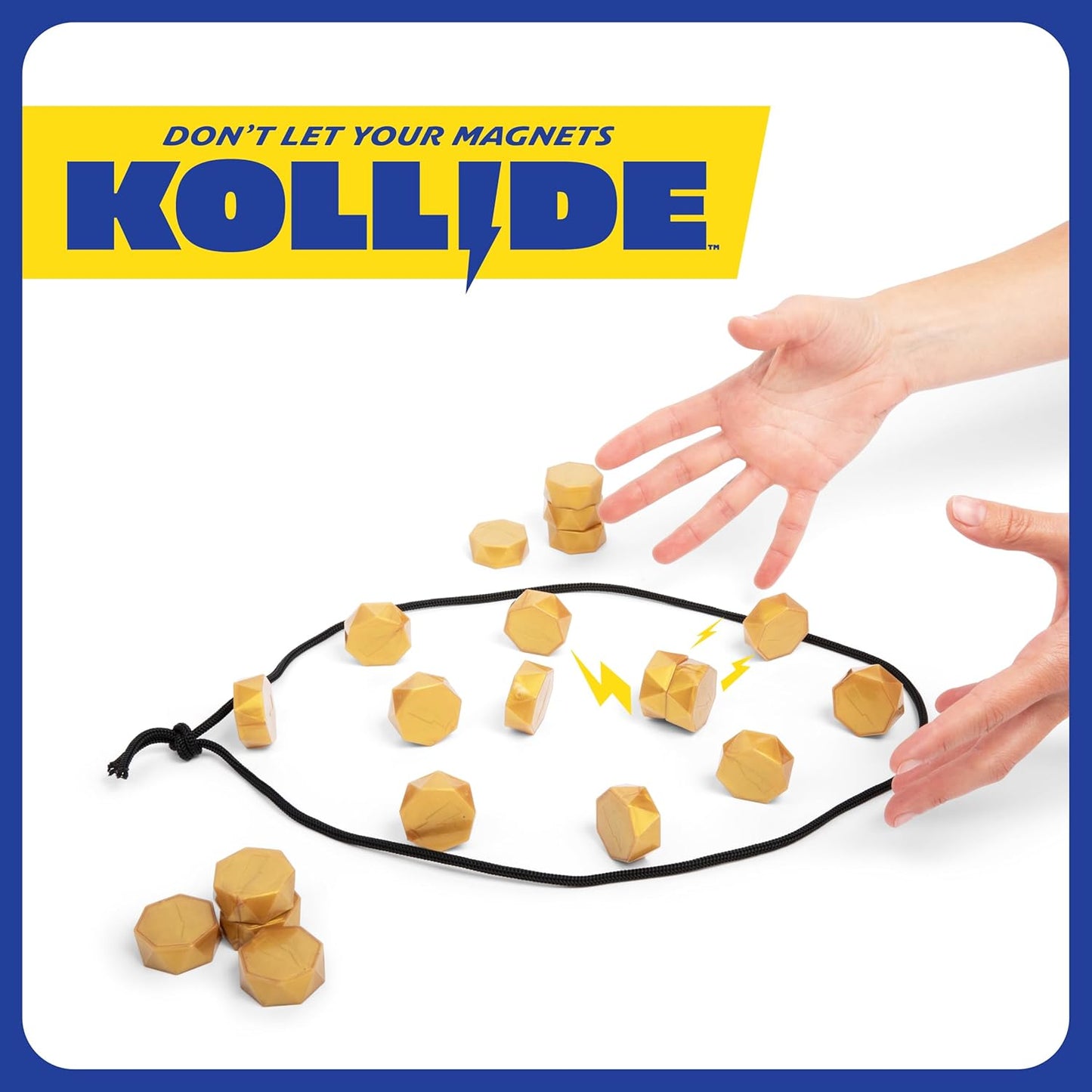 HotKollide by Relatable - Influencer Choice Award 2025 Winner, Exciting Magnetic Game for Family Game Night, Fun Games for Kids - Includes 1 Rope, 20 Magnets, and Instructions