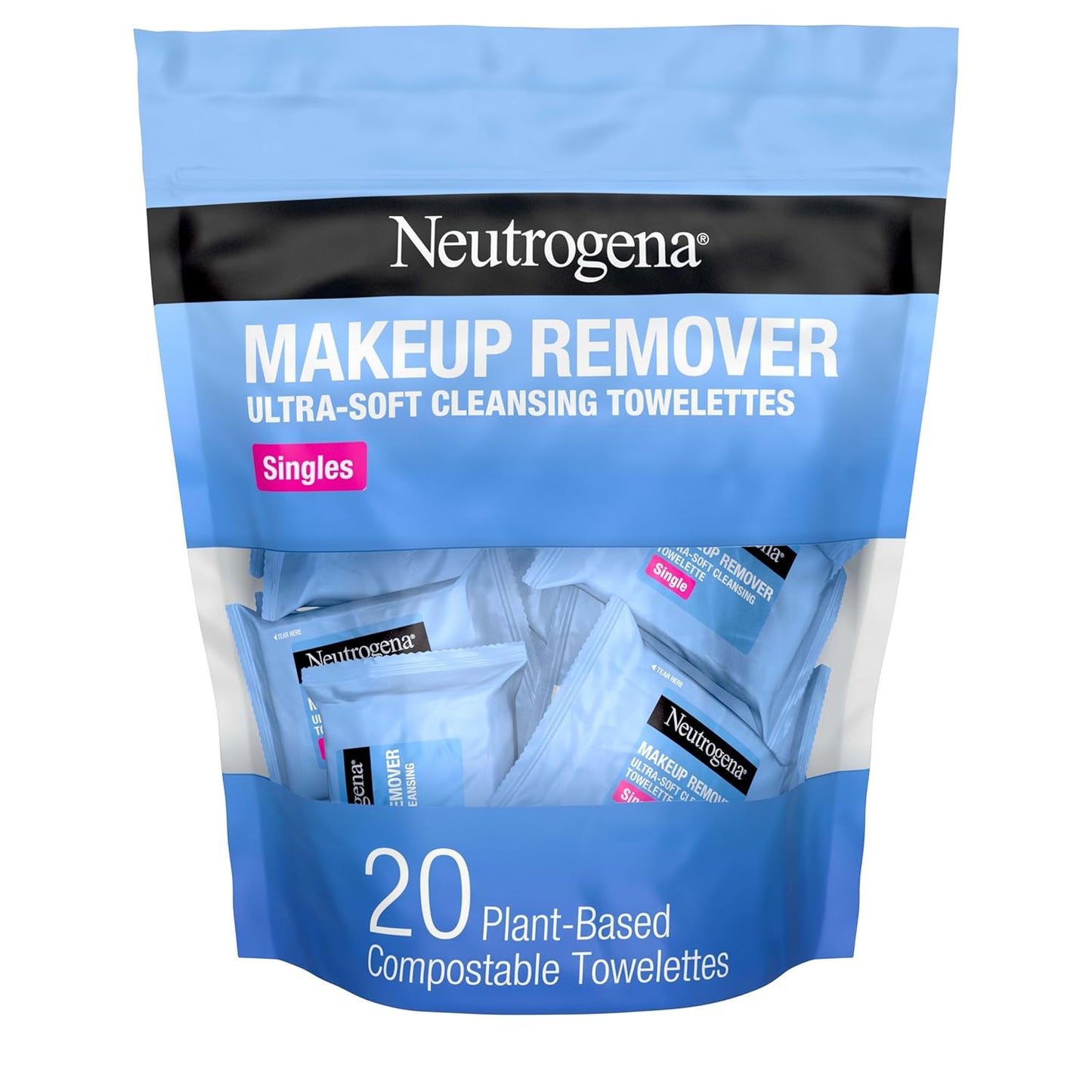 HotNeutrogena Makeup Remover Towelettes for Face with Micellar Water Daily Alcohol-Free, 20 ct