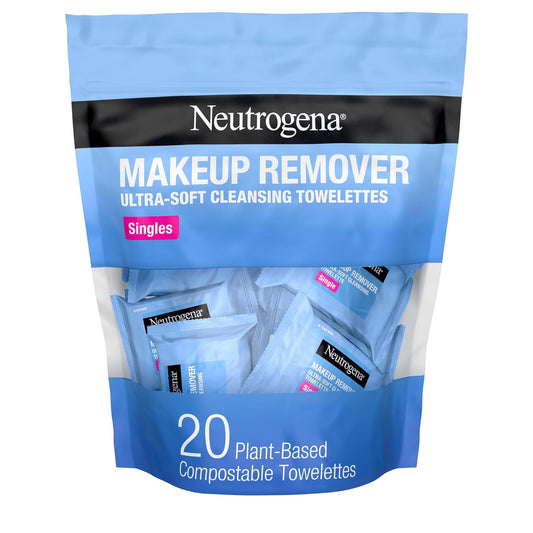 HotNeutrogena Makeup Remover Towelettes for Face with Micellar Water Daily Alcohol-Free, 20 ct