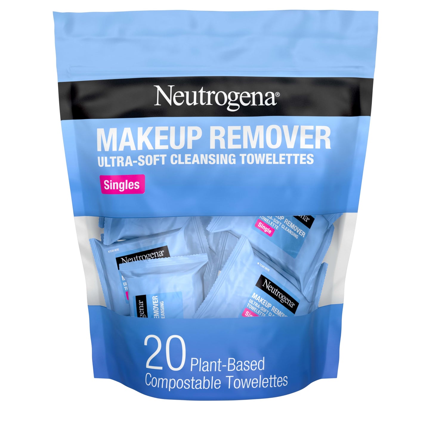 HotNeutrogena Makeup Remover Towelettes for Face with Micellar Water Daily Alcohol-Free, 20 ct