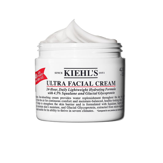 HotKiehl's Ultra Facial Cream, with 4.5% Squalane to Strengthen Skin's Moisture Barrier, Skin Feels Softer and Smoother, Long-Lasting Hydration, Easy and Fast-Absorbing, Suitable for All Skin Types
