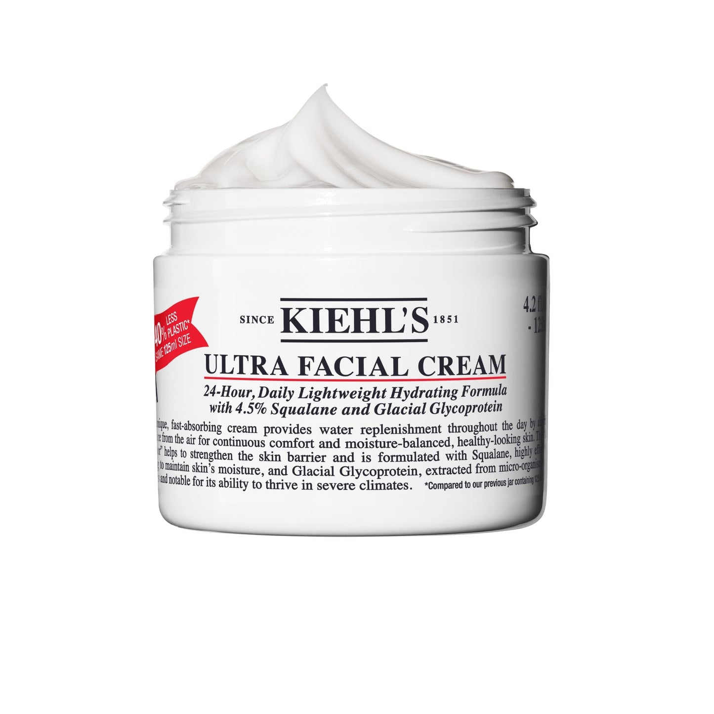HotKiehl's Ultra Facial Cream, with 4.5% Squalane to Strengthen Skin's Moisture Barrier, Skin Feels Softer and Smoother, Long-Lasting Hydration, Easy and Fast-Absorbing, Suitable for All Skin Types