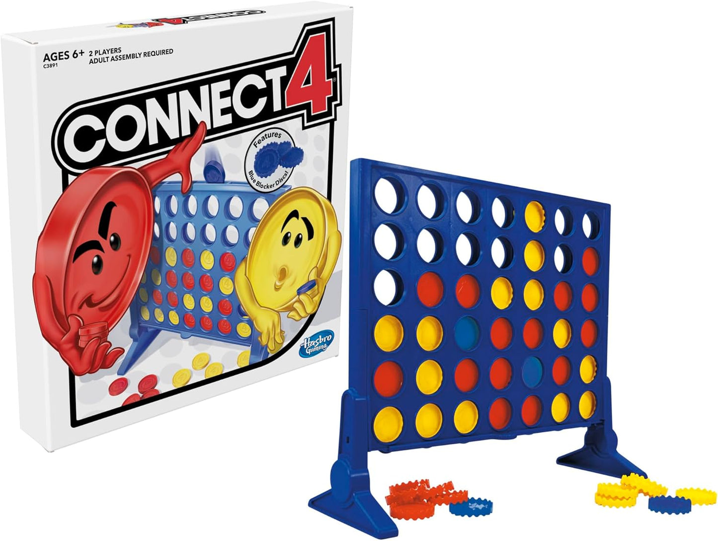 HotHasbro Gaming Connect 4 Strategy Board Game for Ages 6 and Up (Amazon Exclusive)