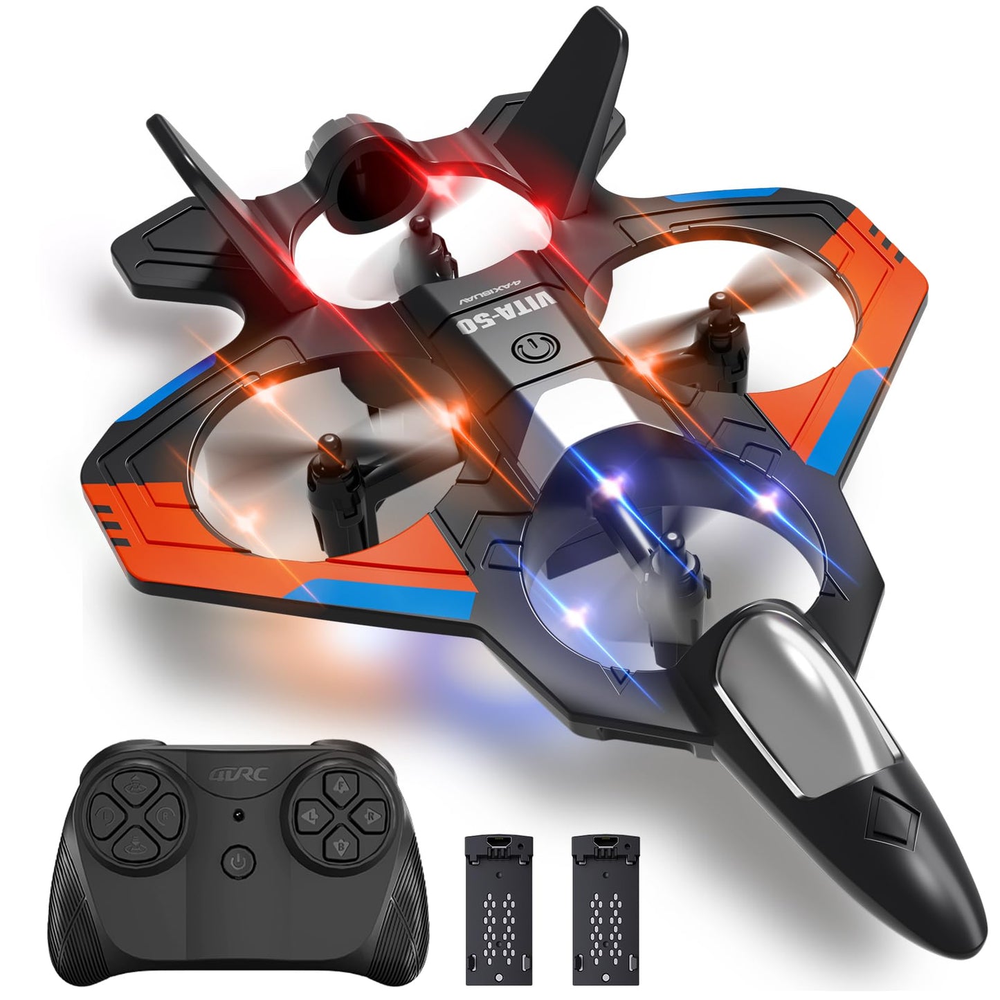 Hot4DRC RC Planes Remote Control Airplanes for Kids, Foam Remote Control Planes for Kids Adults Beginners, Remote Control Helicopter Fighter Jet Drones for Kids Adults, 360° Flip Easy to Fly