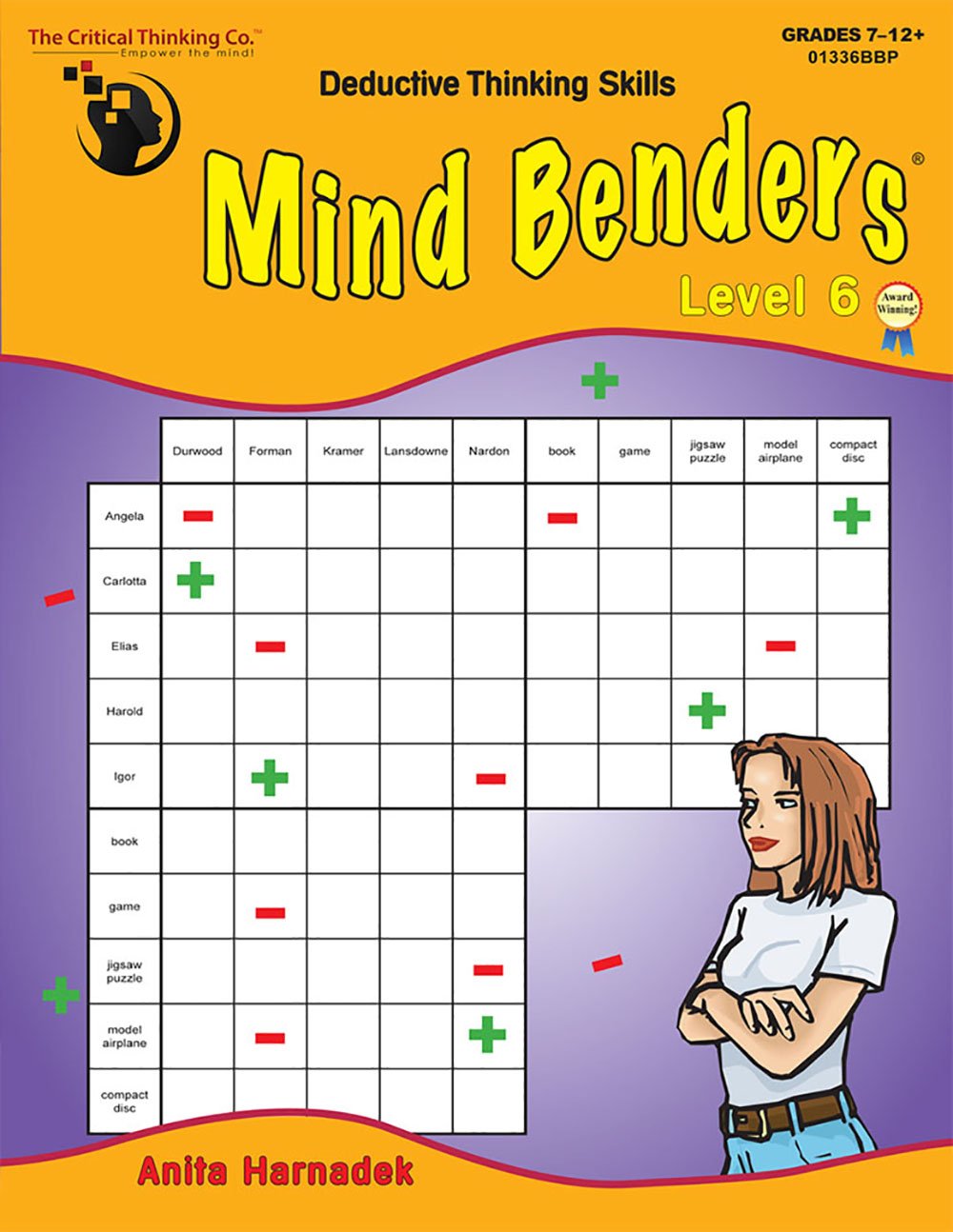 Hot Critical Thinking CTB01336BBP Mind Benders Book 6, Grades 7-12+, Grade: 7 to 7