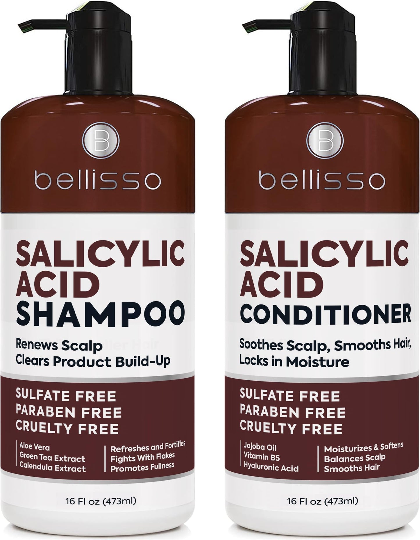 HotBiotin Shampoo and Conditioner Set - Sulfate and Paraben Free Treatment for Men and Women - Hair Thickening Volumizing Products to Help Boost Thinning Hair with Added Keratin