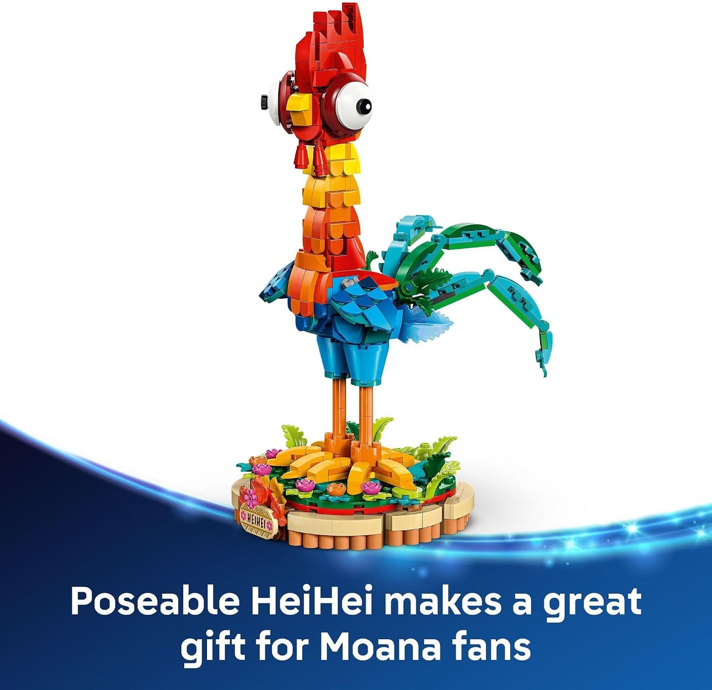 Hot LEGO Disney Moana 2 Heihei - Building Toy for Kids, Girls & Boys, Ages 9+ - Gift for Birthdays - Moana & Disney Toy for Fans - 43272