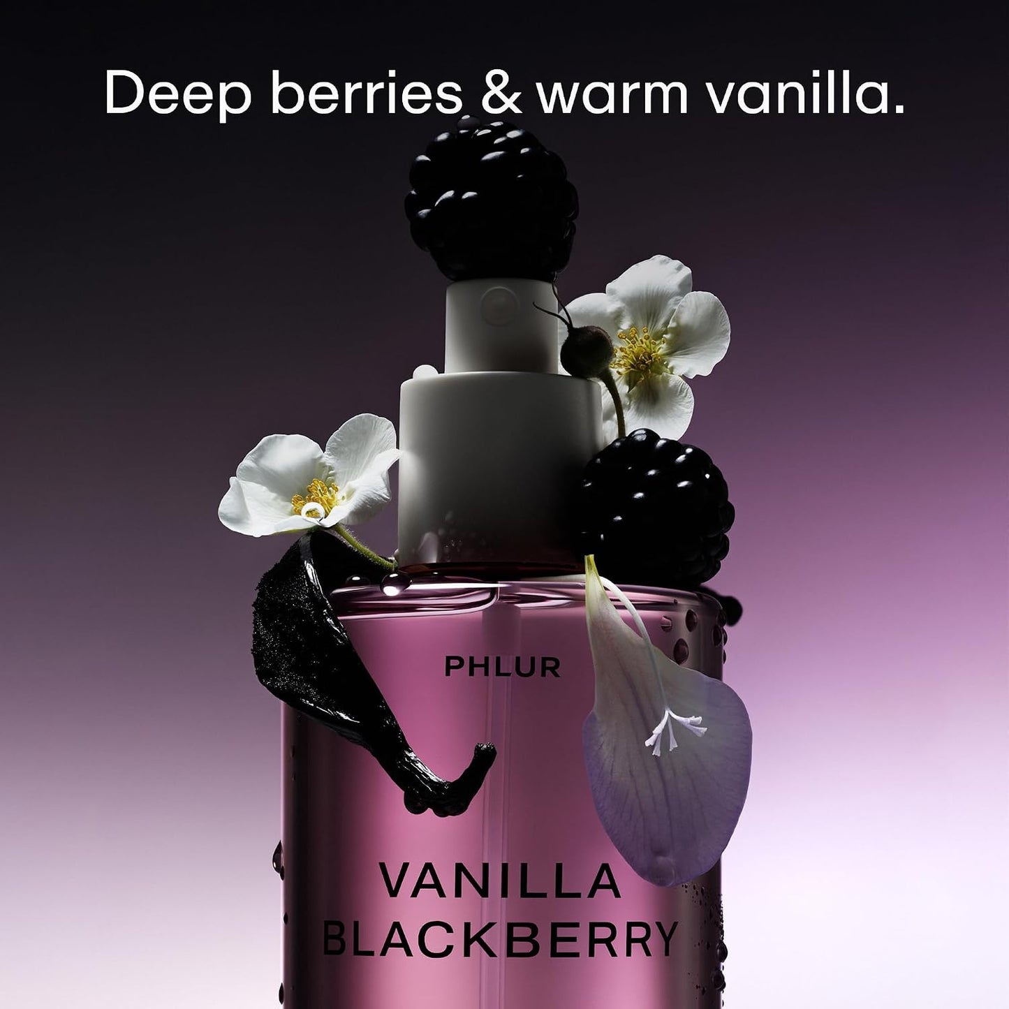 Hot PHLUR Vanilla Blackberry Body Mist, 3 Fl Oz - Hair and Body Perfume | Vanilla Perfume Body Spray with Blackberry, Raspberry Blossom and Warm Amber Fragrance