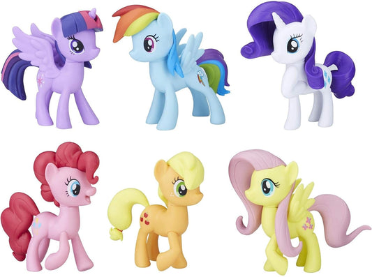 Hot My Little Pony Friendship is Magic Toy Meet The Mane 6 Collection Set - 6 Pony Figures Including Twilight Sparkle, Kids Ages 3 and Up (Amazon Exclusive)