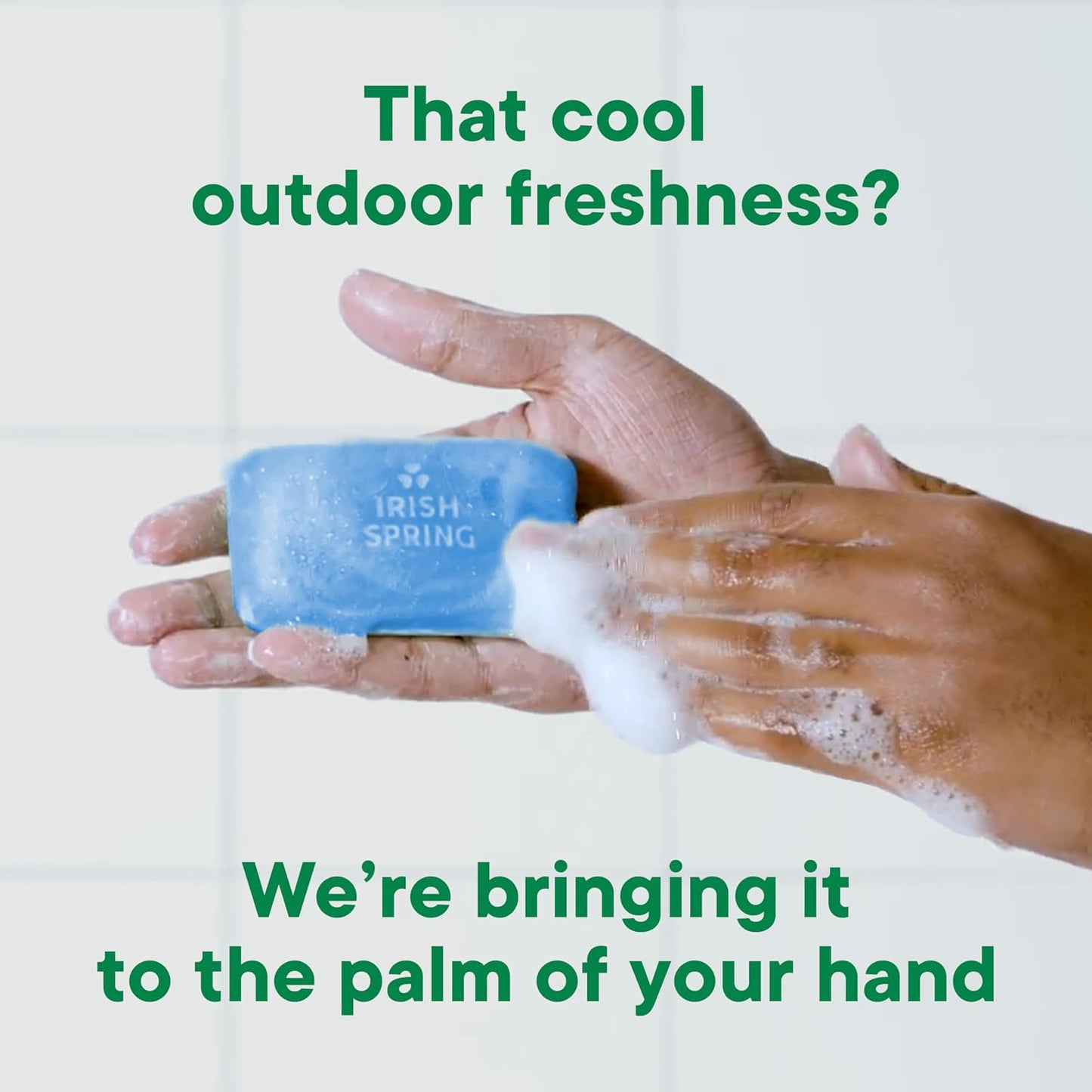 HotIrish Spring Icy Blast Bar Soap for Men, Mens Soap, Smell Fresh and Clean 12 Hours, Men Bars Washing Hands Body, Mild Skin, Recyclable Carton, 24 Pack, 3.7 Oz