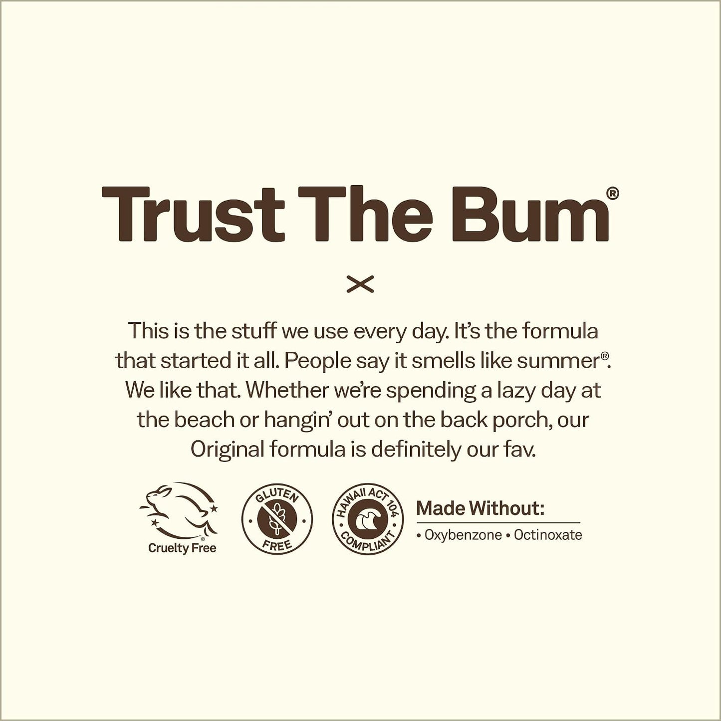 HotSun Bum Original SPF 50 Sunscreen Body Lotion - Broad Spectrum Moisturizing Sunscreen with Vitamin E - Hawaii 104 Act Compliant (Made without Octinoxate & Oxybenzone) - 8 oz