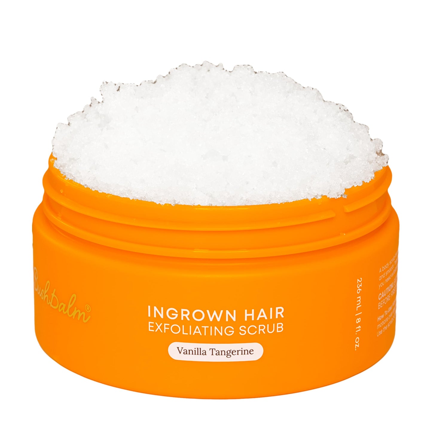 HotBushbalm Ingrown Hair Exfoliating Scrub - Reduces Appearance of Ingrown Hairs and Razor Bumps, Soothes Skin and Post-Shave Redness - Nude, 236 ml