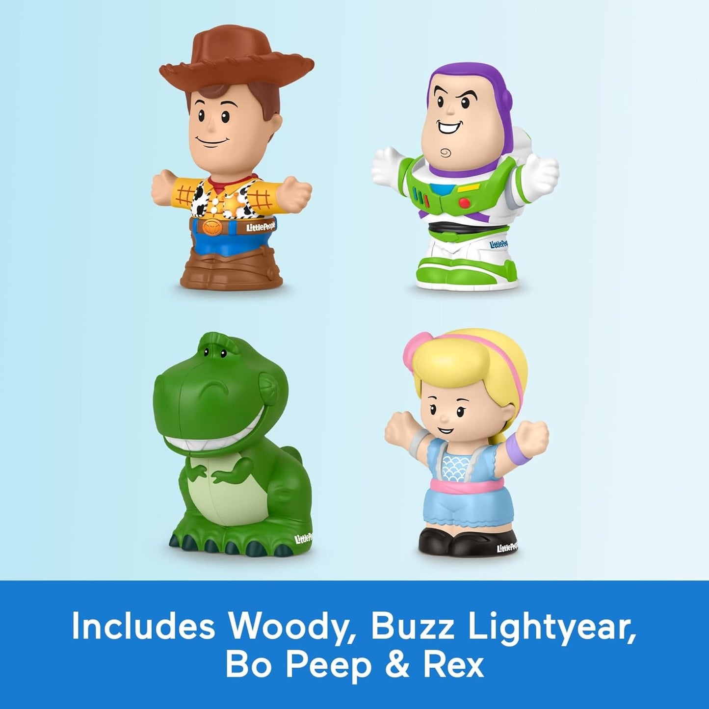 HotFisher-Price Little People Disney Pixar Toy Story Figure Pack | 4 Movie Characters, Pretend Play, Toddlers & Preschool Kids Ages 18+ Months