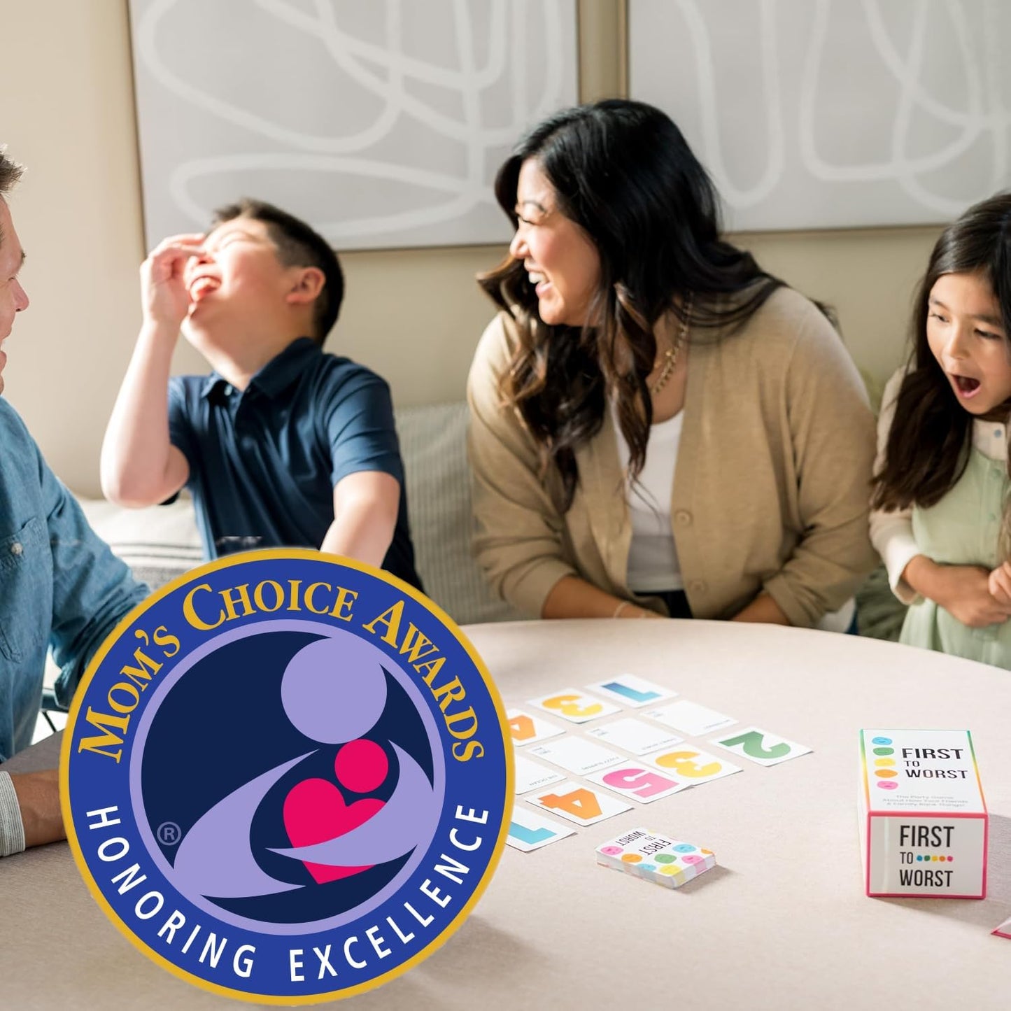 HotFIRST TO WORST Party Game – The Card Game About How Your Friends and Family Rank Things | Funny Ranking & Guessing Board Game for Friends & Family, Game Nights, Parties & Fun Gift Ideas